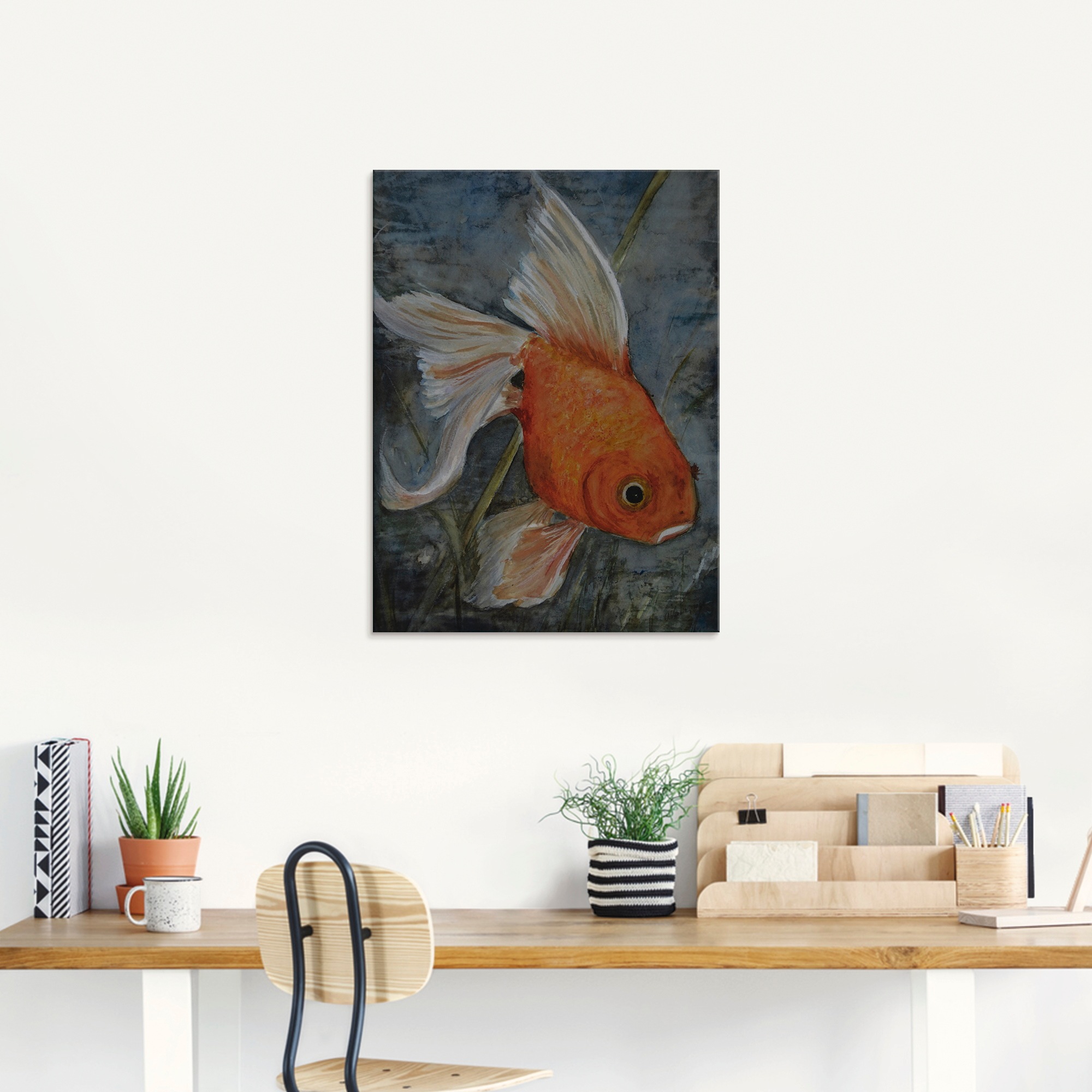 Artland Glasbild »Feng Shui - Goldfisch«, Wassertiere, (1 St.), in verschiedenen Größen