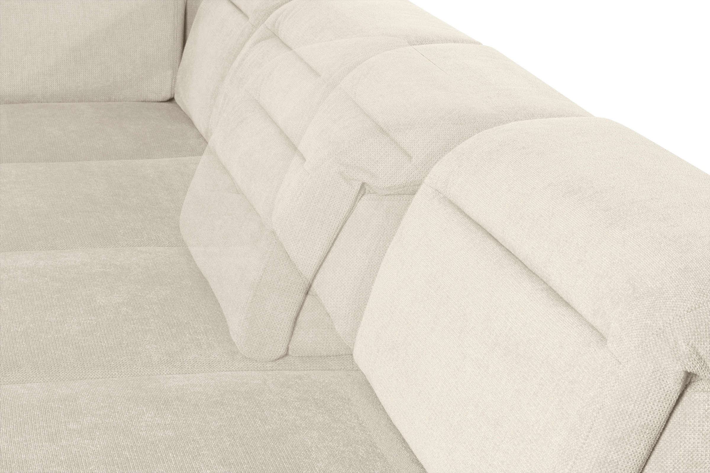 sit&more Wohnlandschaft »Percy U-Form«, 12 cm Fußhöhe, Sitztiefenverstellung, wahlweise in 2 Fußfarben