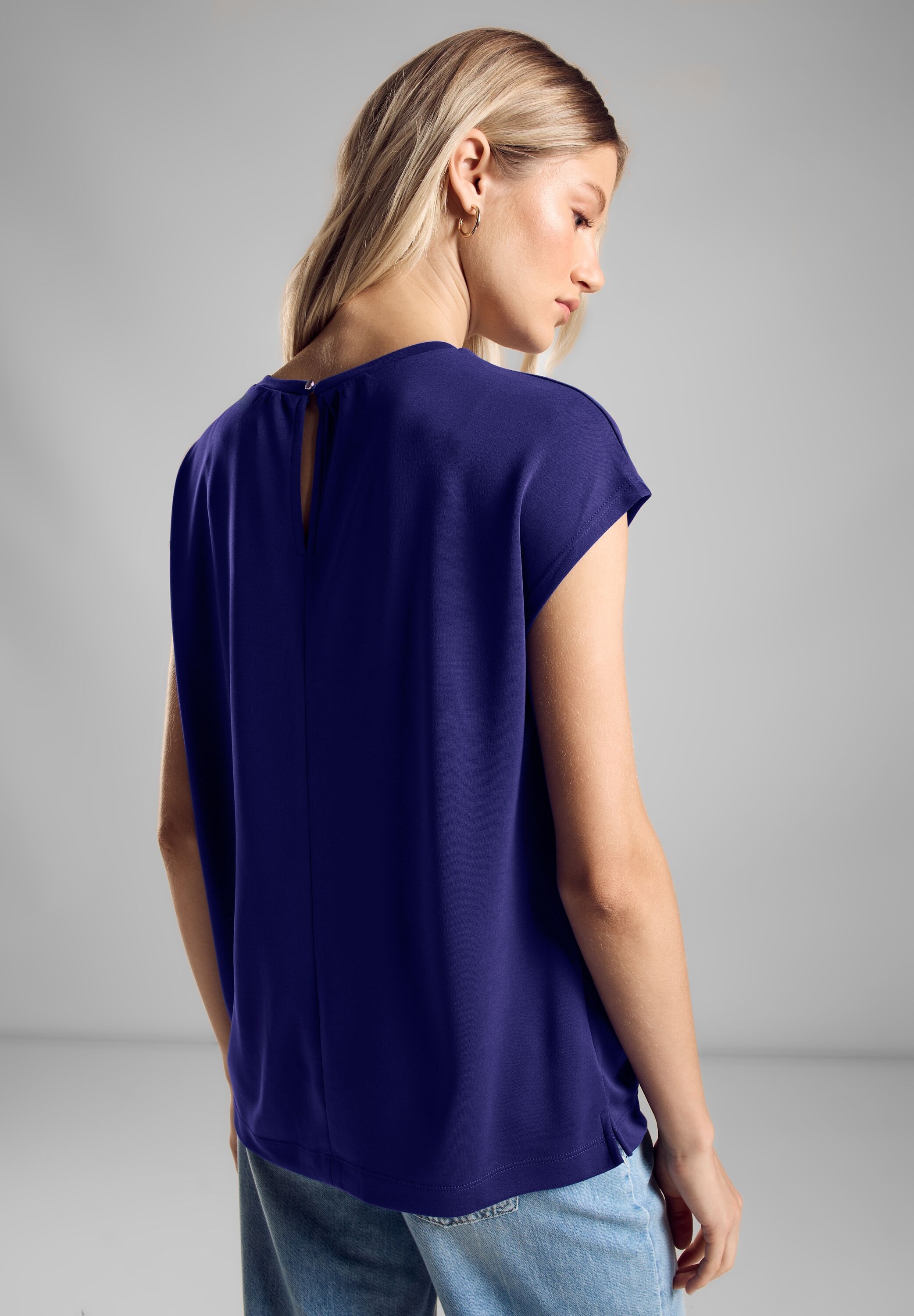 STREET ONE T-Shirt, aus softem Materialmix