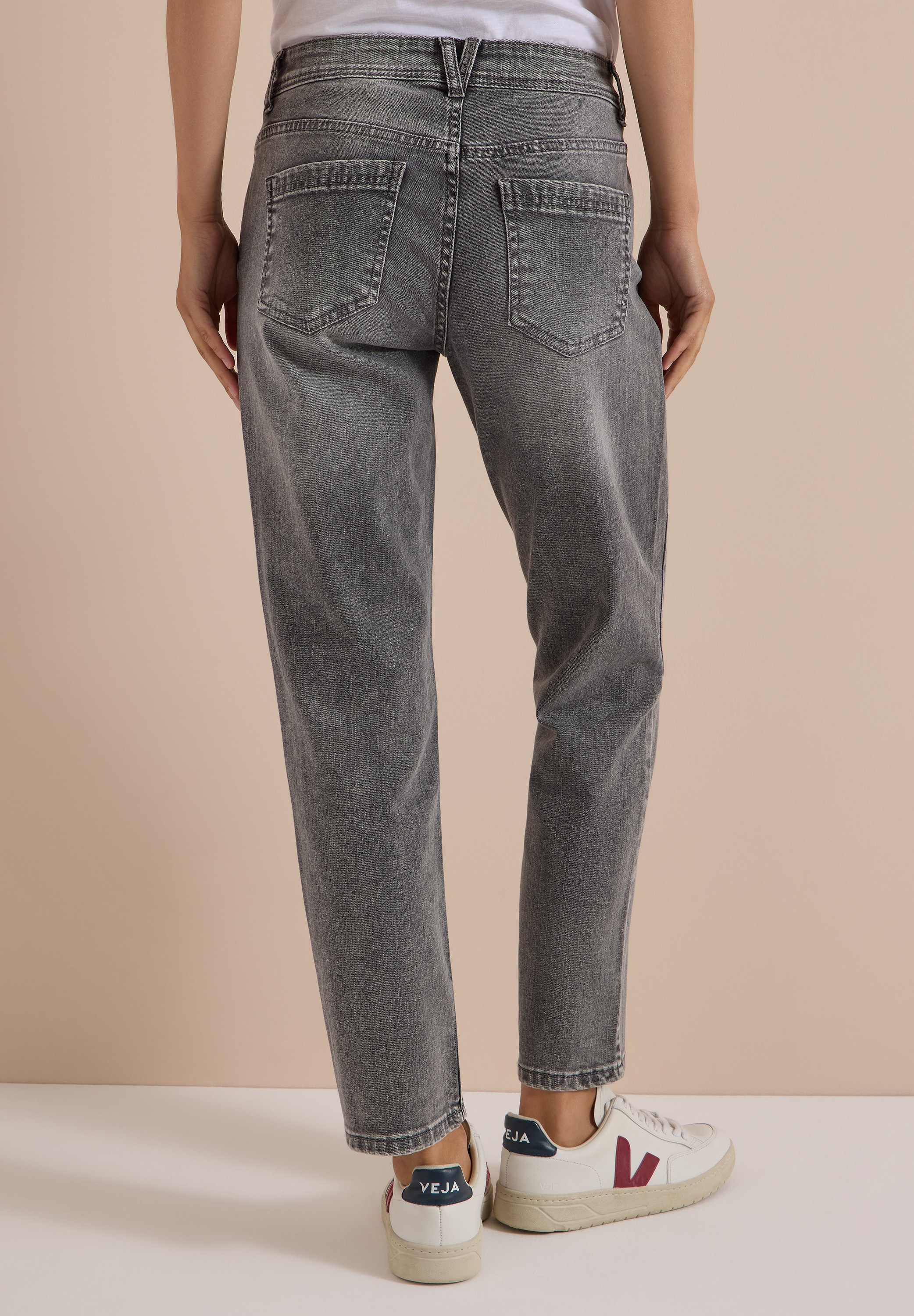 Cecil Regular-fit-Jeans mit hellgrauer Waschung
