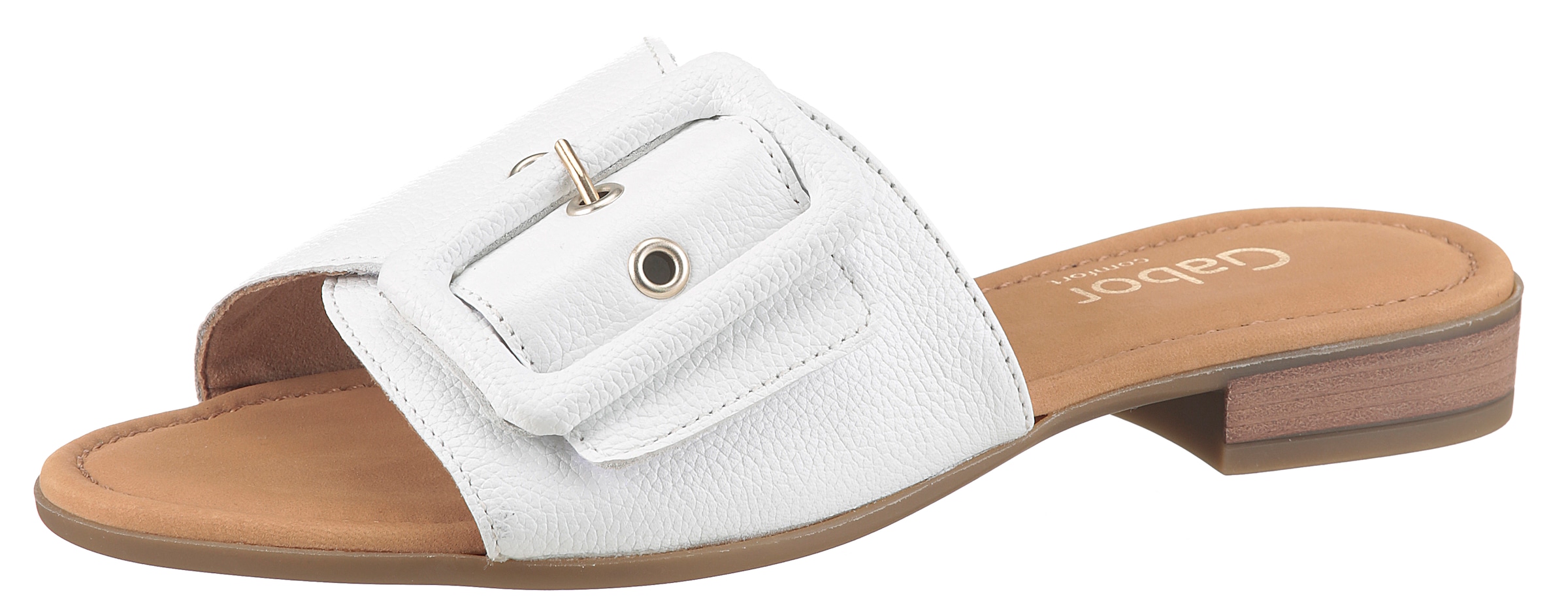 Gabor Pantolette "RHODOS", Blockabsatz, Sommerschuh, Komfortschuh in Weite günstig online kaufen