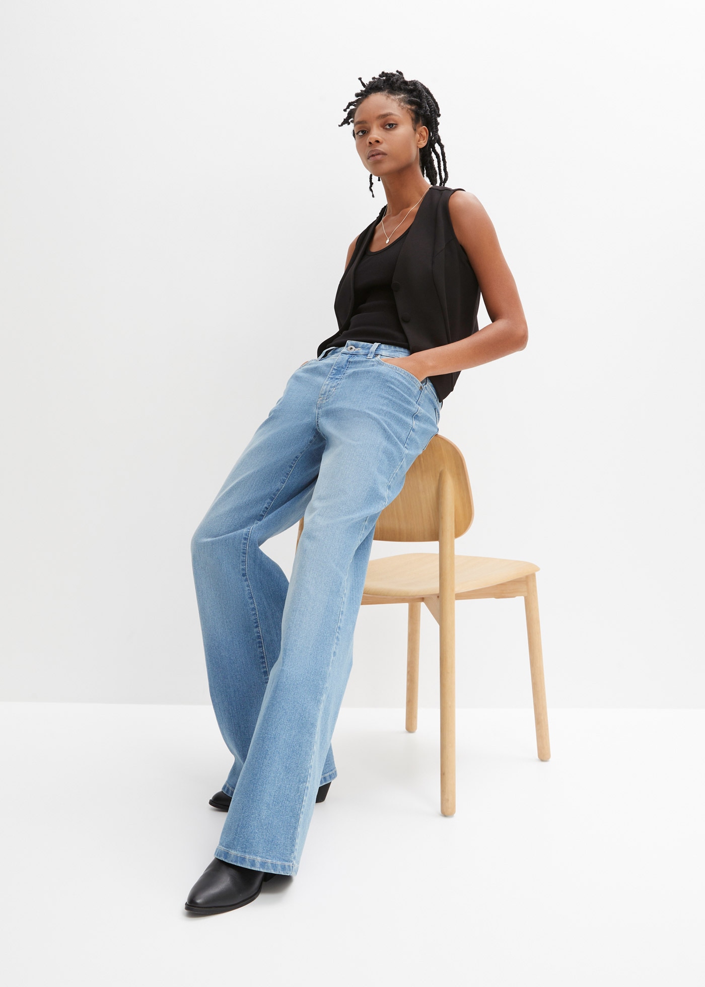 bonprix Tanktop Packung, 2 Ringerrücken, Ripp-Qualität