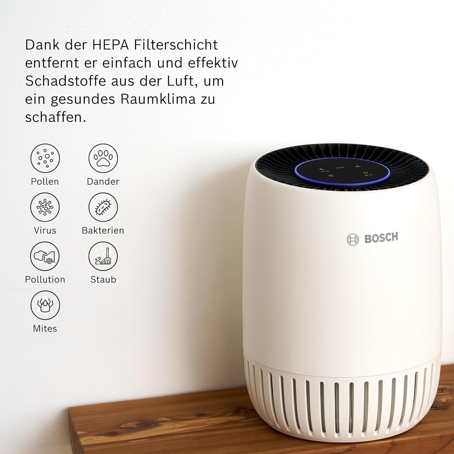 BOSCH Kombifilter »3-in-1 HEPA Filter mit Hocheffizienter Aktivkohlefilter«