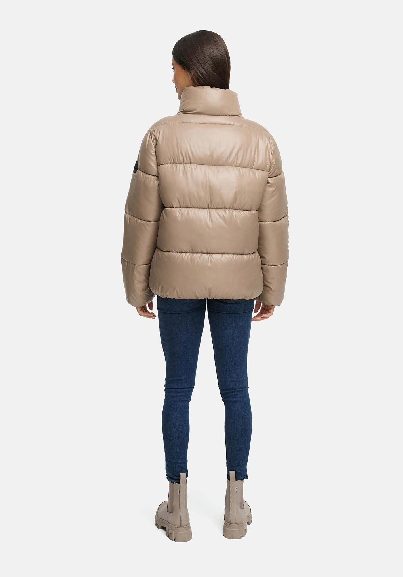 Marikoo N071 Hazalee 16 Winter Jacket Taupe Grey Size L 3