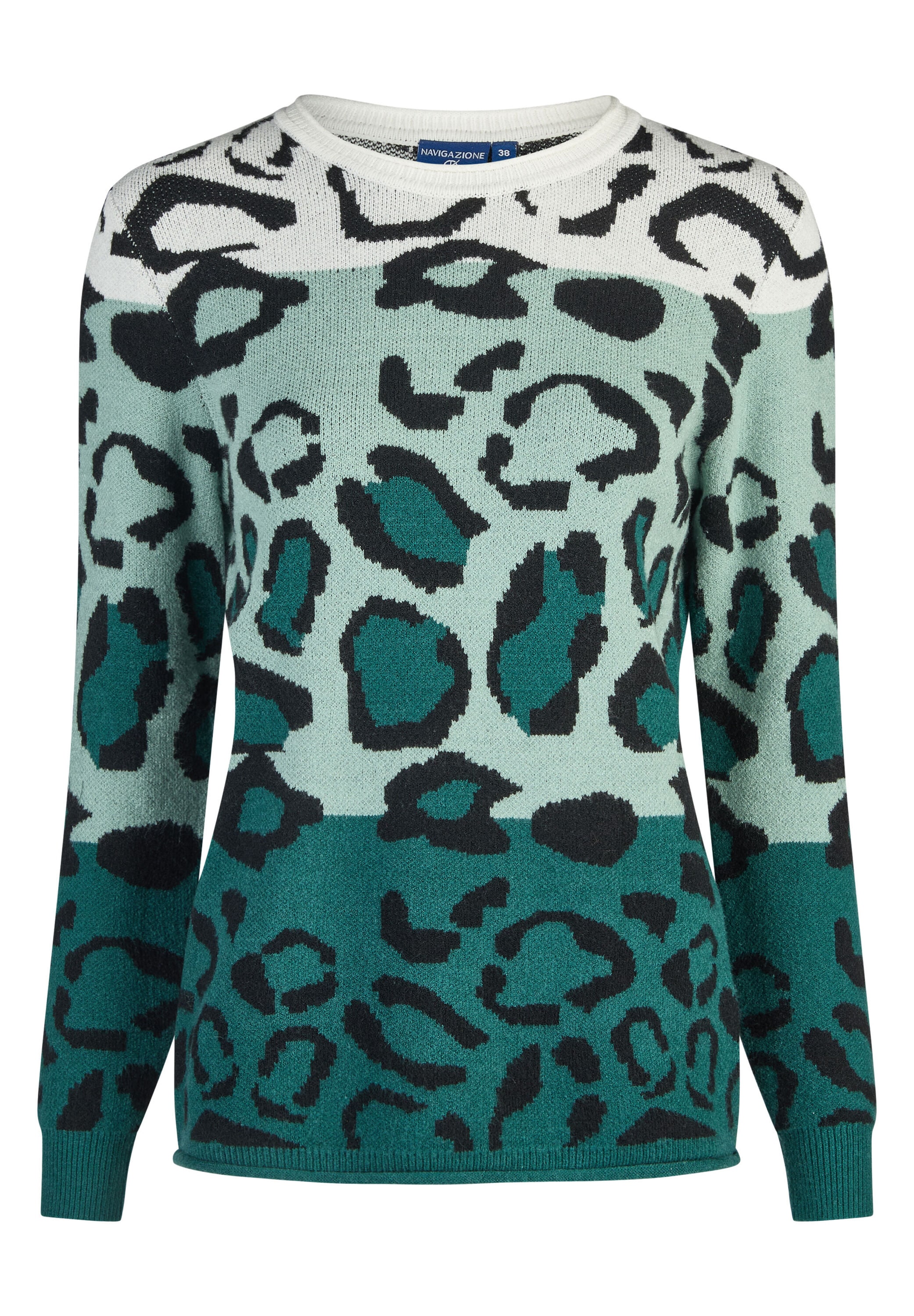 NAVIGAZIONE Longpullover "NAVIGAZIONE Pullover" Animalprint