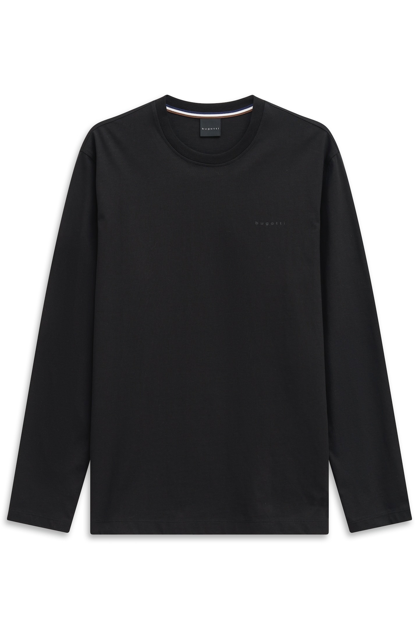 Thumbnail - bugatti Longsweatshirt "Rundhals", im Modern Fit aus Baumwolle