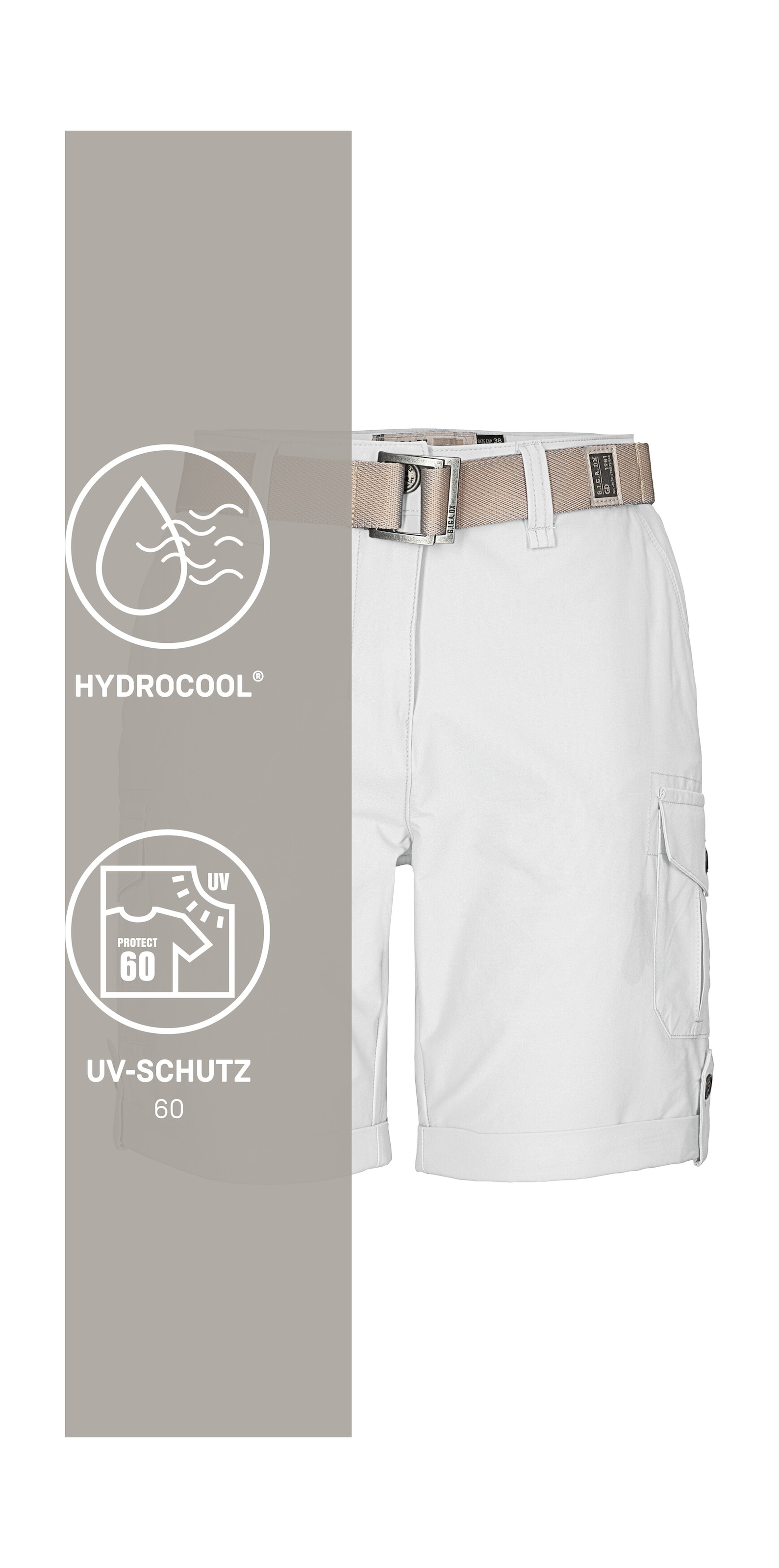 G.I.G.A. DX by killtec Shorts »GS 6 WMN SHRTS«  Shorts mit HYDROCOOL, schnelltrocknend, krempelbar, Comfort-Stretch