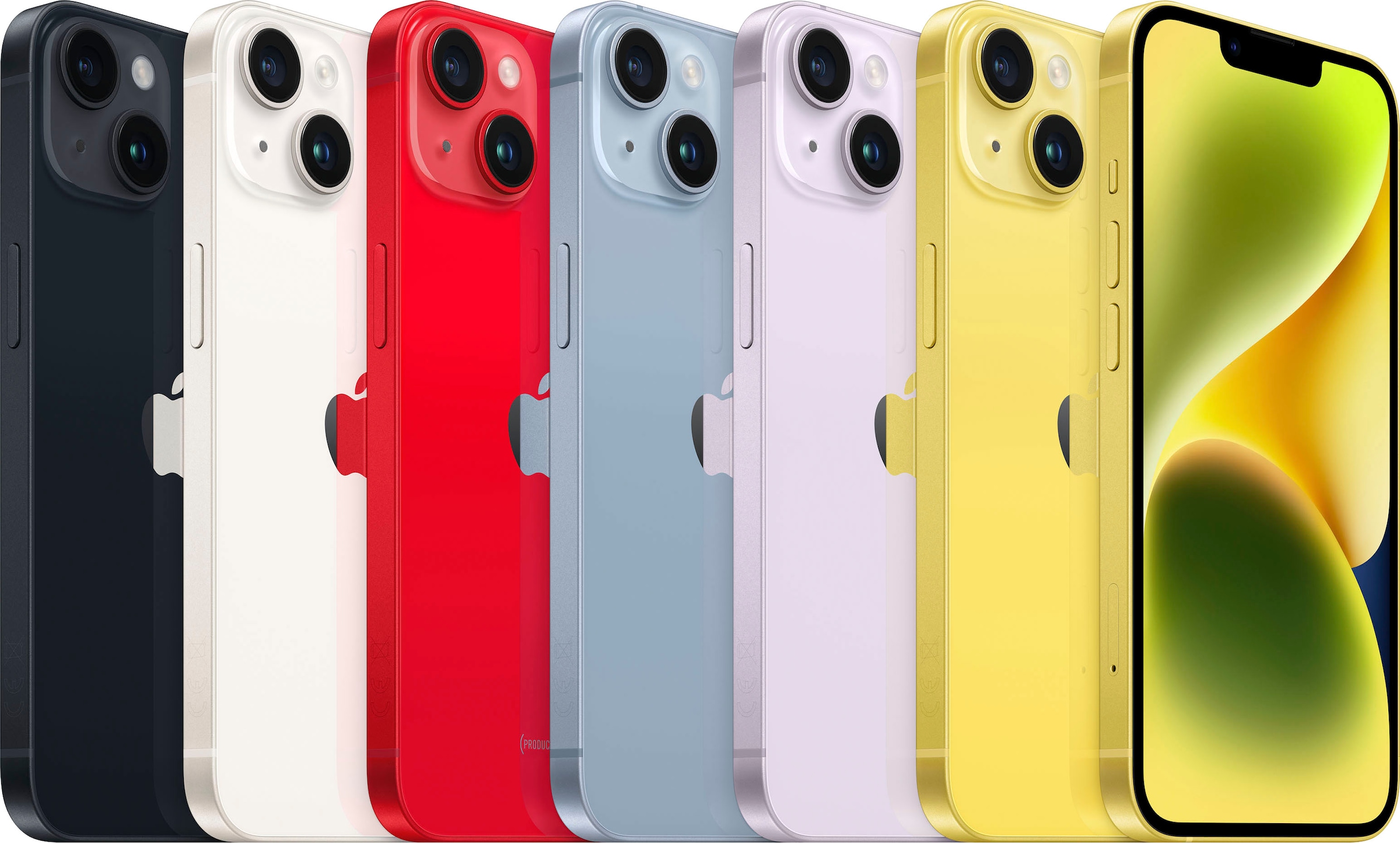 Apple Smartphone »iPhone 14 Plus 256GB«, gelb, 17 cm/6,7 Zoll, 256 GB Speicherplatz, 12 MP Kamera