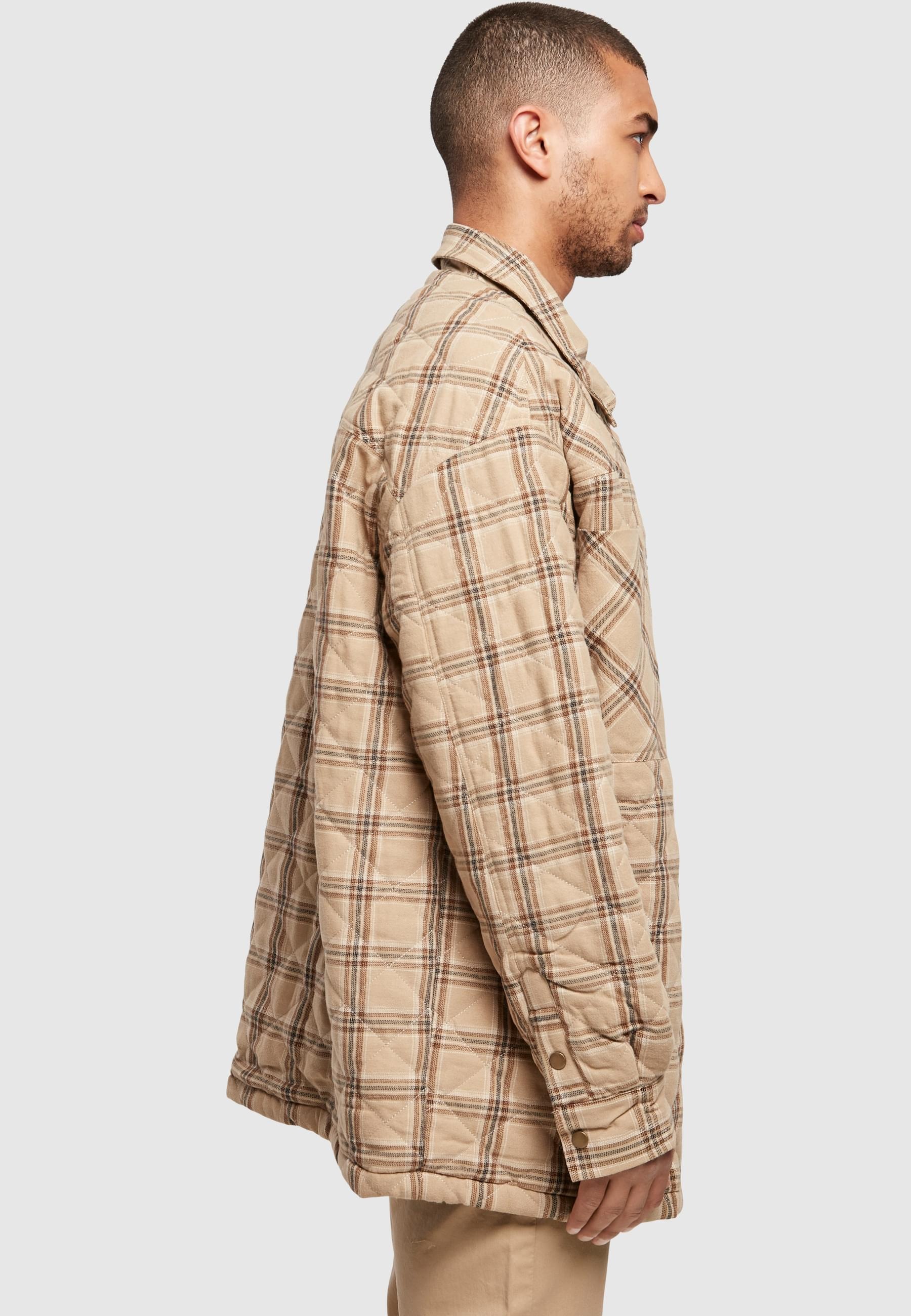 Southpole Langarmhemd »Southpole Herren Southpole Flannel Quitted Shirt Jacket«, (1 tlg.)