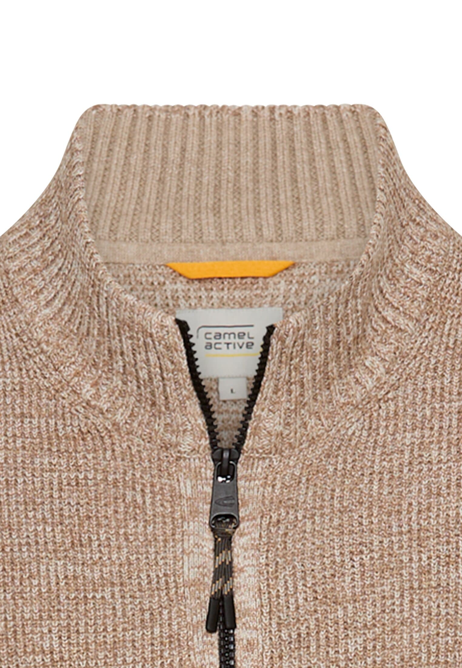 Thumbnail - camel active Strickjacke mit Logo Stickerei
