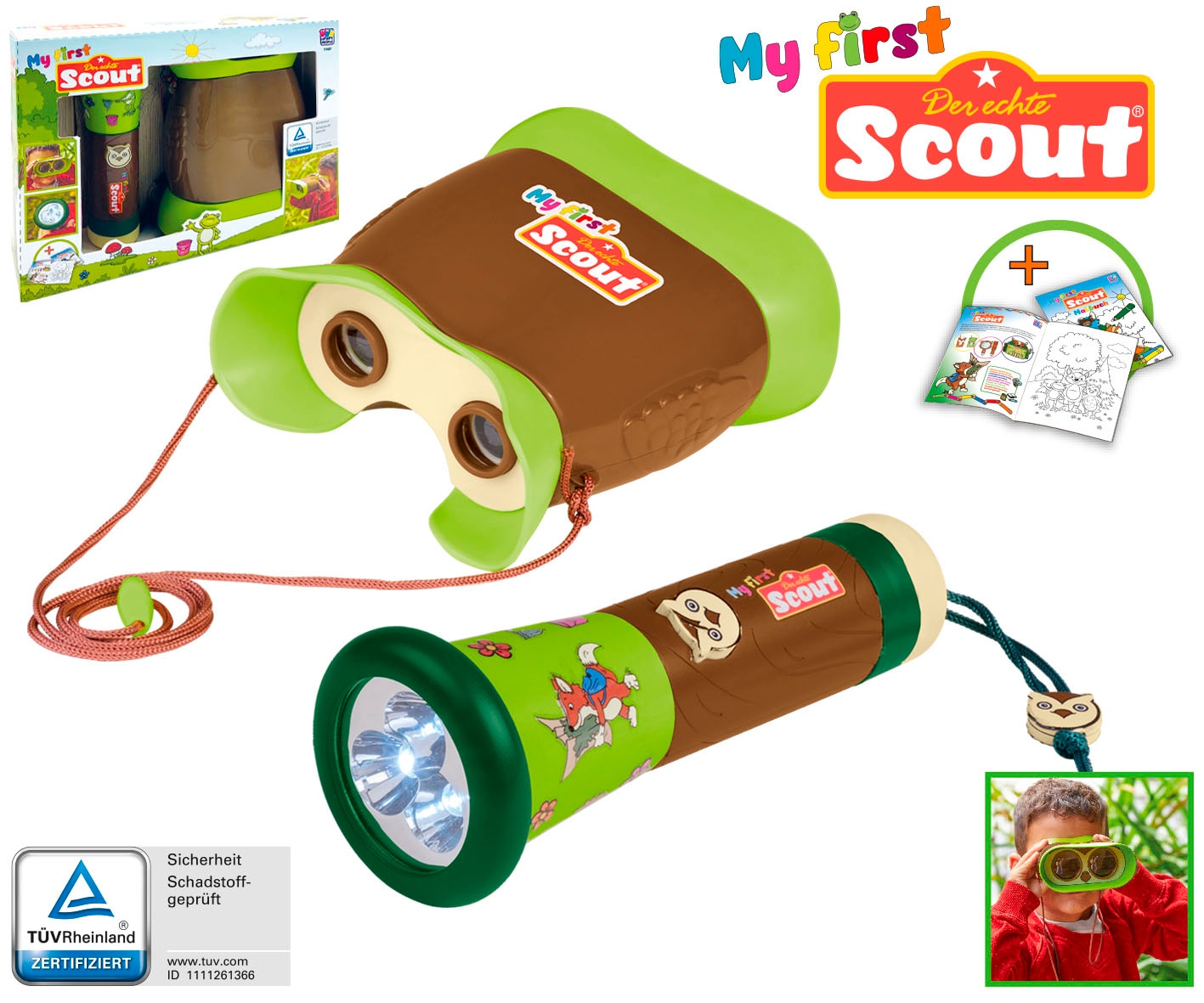 Happy People Kreativset »My first SCOUT Taschenlampe und Fernglas«