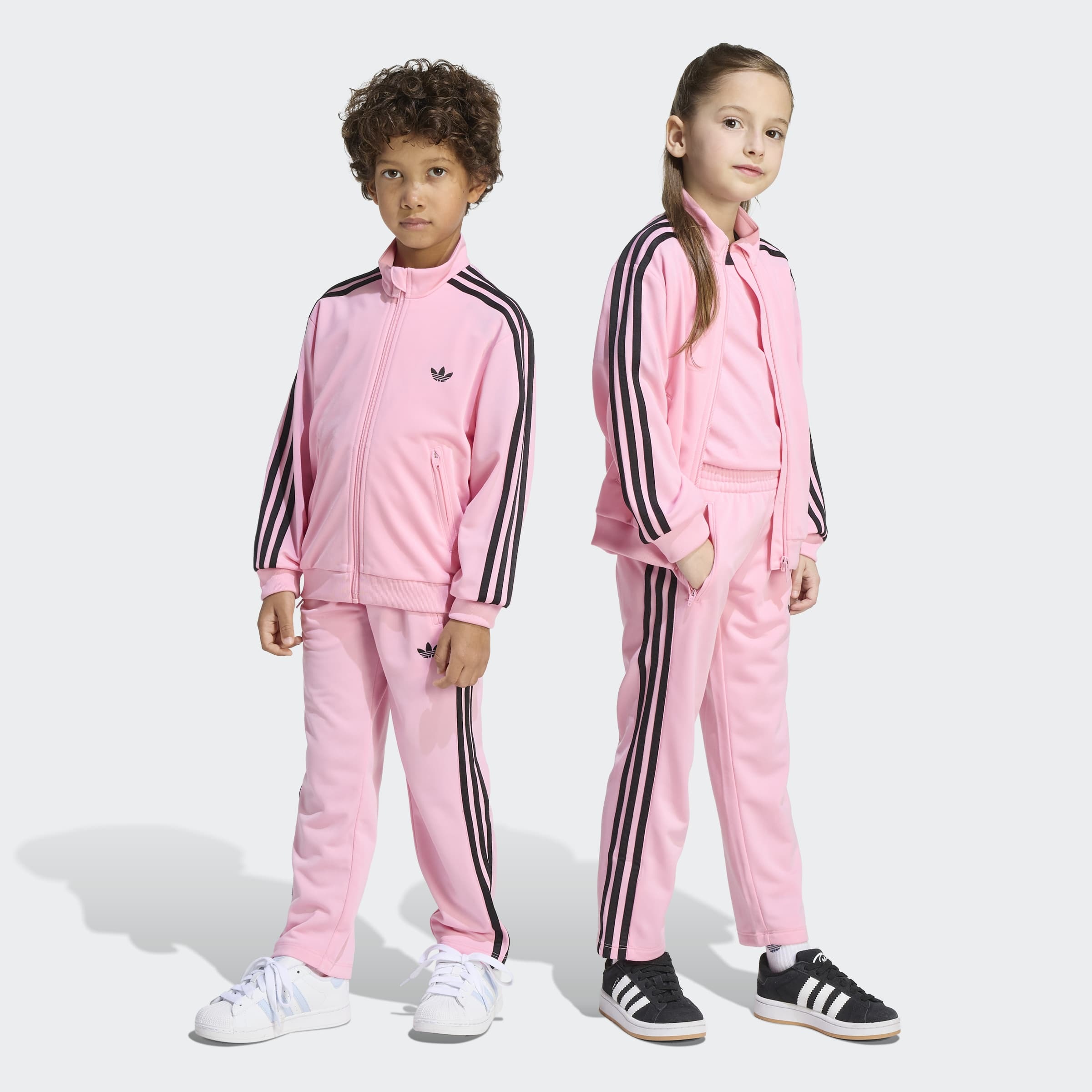 adidas Originals Trainingsanzug "FIREBIRD" 2 tlg. für Kinder, zweiteiliges Set, aus Polyester