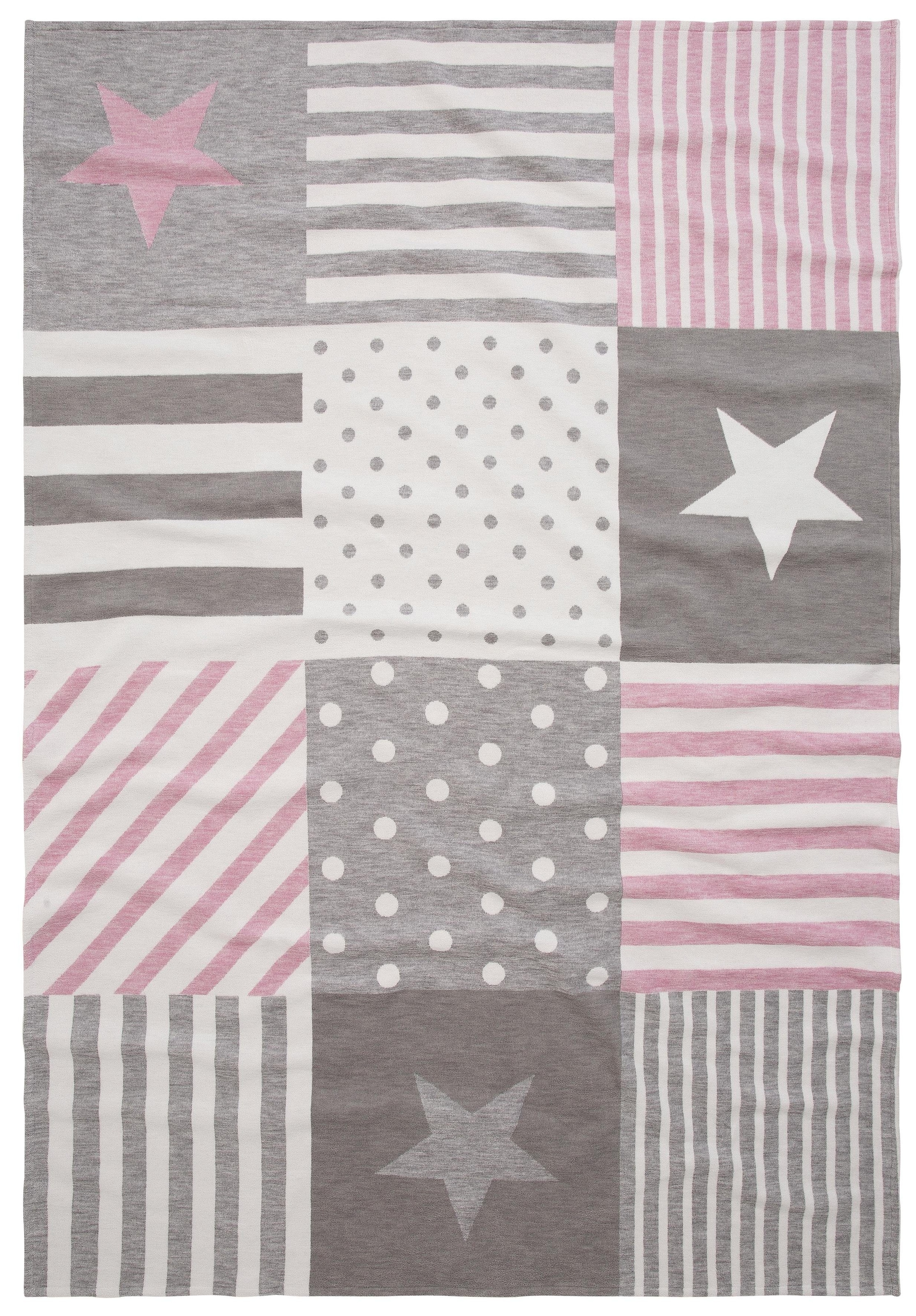 Lüttenhütt Kinderdecke "Stern" aus Bio-Baumwolle, Kuscheldecke günstig online kaufen