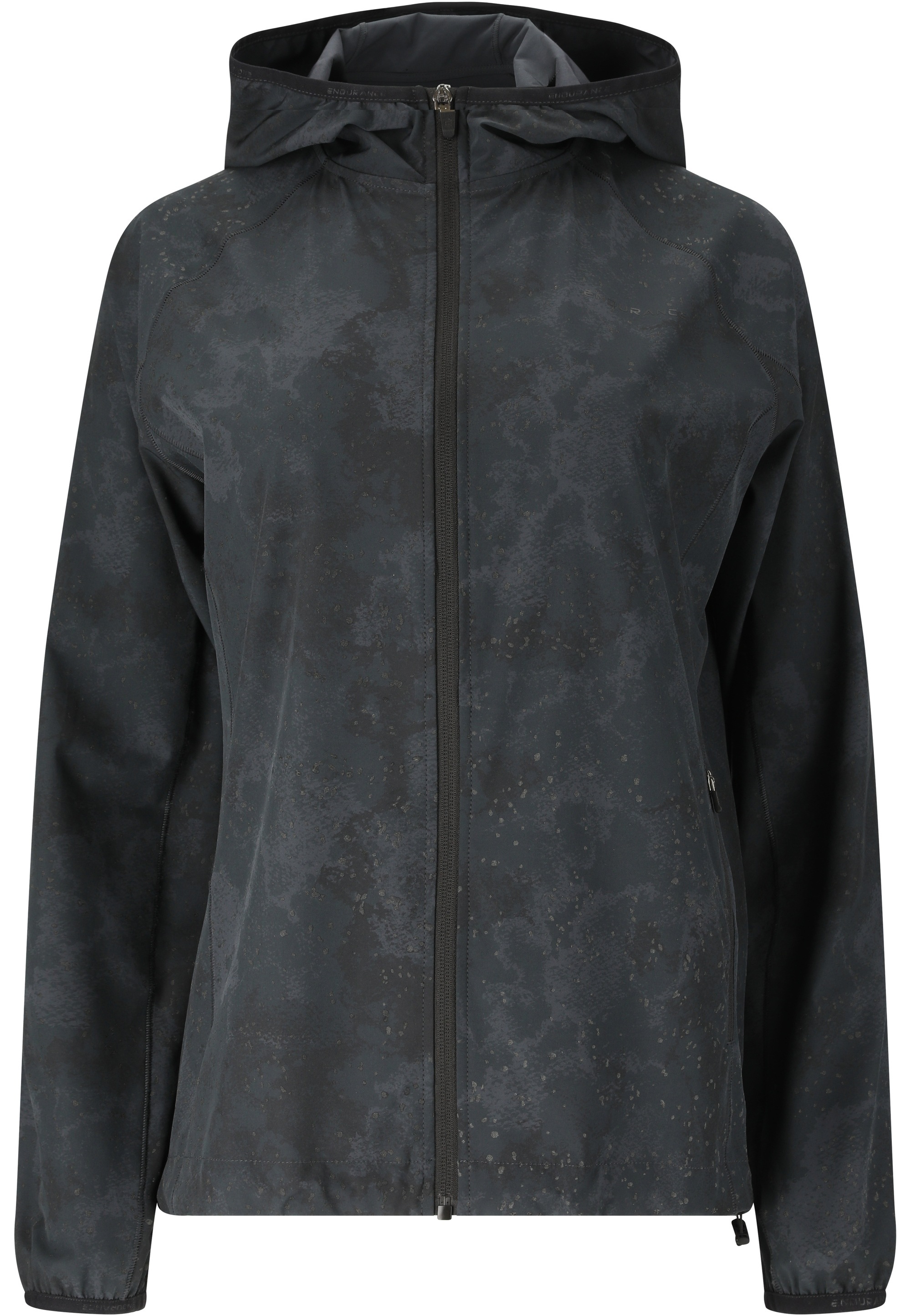 Laufjacke ENDURANCE "Braylen", Damen, Gr. 46, grau, mehrfarbig, 80% Polyester, 20% Elasthan, bedruckt, normal, ohne Ausschnitt, Jacken, mit 4-Wege-Stretch für viel Bewegungsfreiheit 2