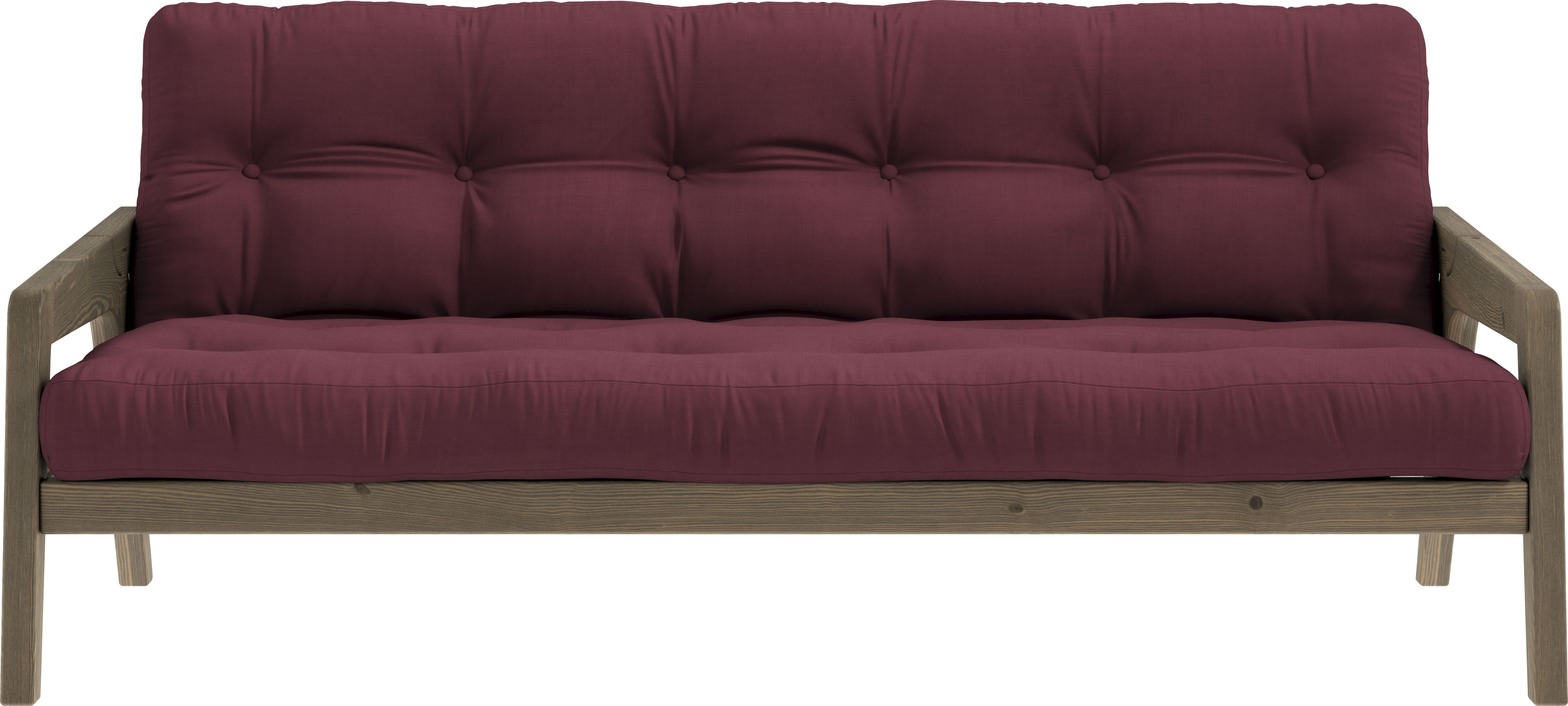 Karup Design Schlafsofa "Grab, inkl. Futonmatratze - aus massivem Kieferholz, 130x190 cm" Mit Holzstruktur, inkl. Futonmatratze, Liegefläche 130x190 cm