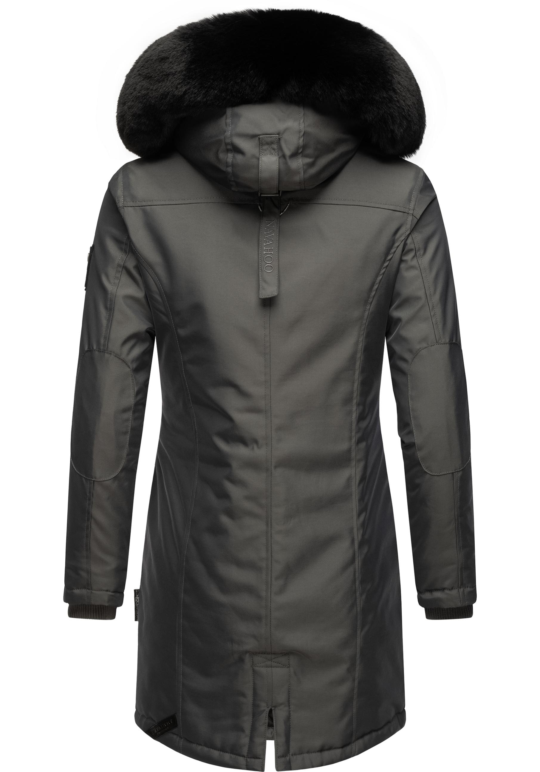 Navahoo Wintermantel »Tiniis«, Parka mit abnehmbarer Kapuze und extra Einkaufstasche