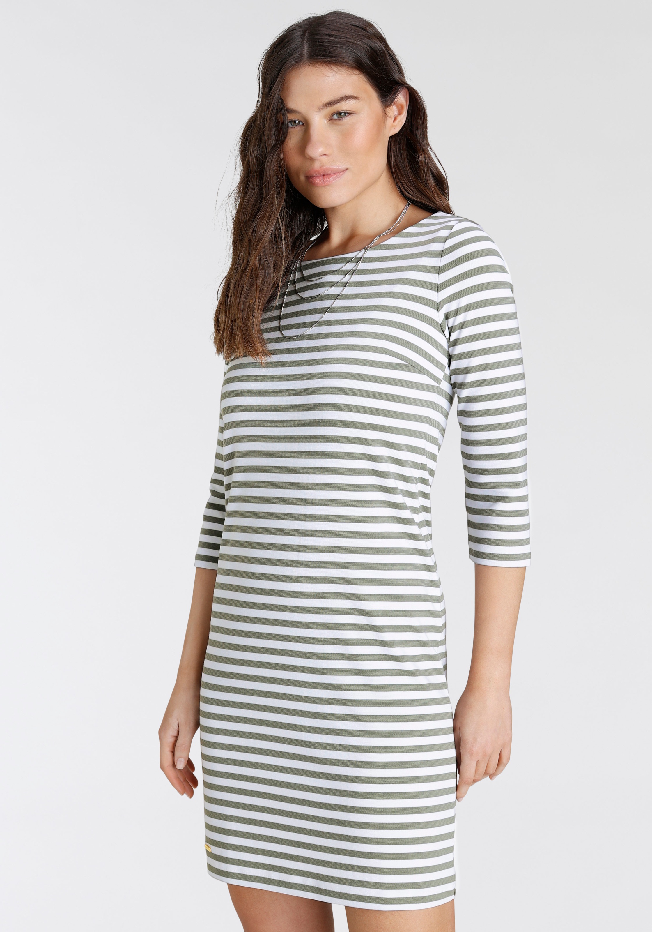 Laura Scott Jerseykleid, mit Streifen & Reißverschluss am Rücken kaufen