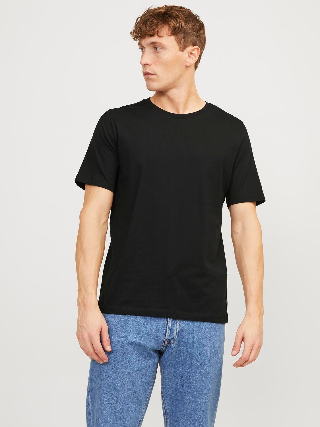 Jack & Jones T-Shirt »JJEORGANIC BASIC TEE SS O-NE 5PK MP NOOS«, (Packung, 5 tlg., 5er-Pack)