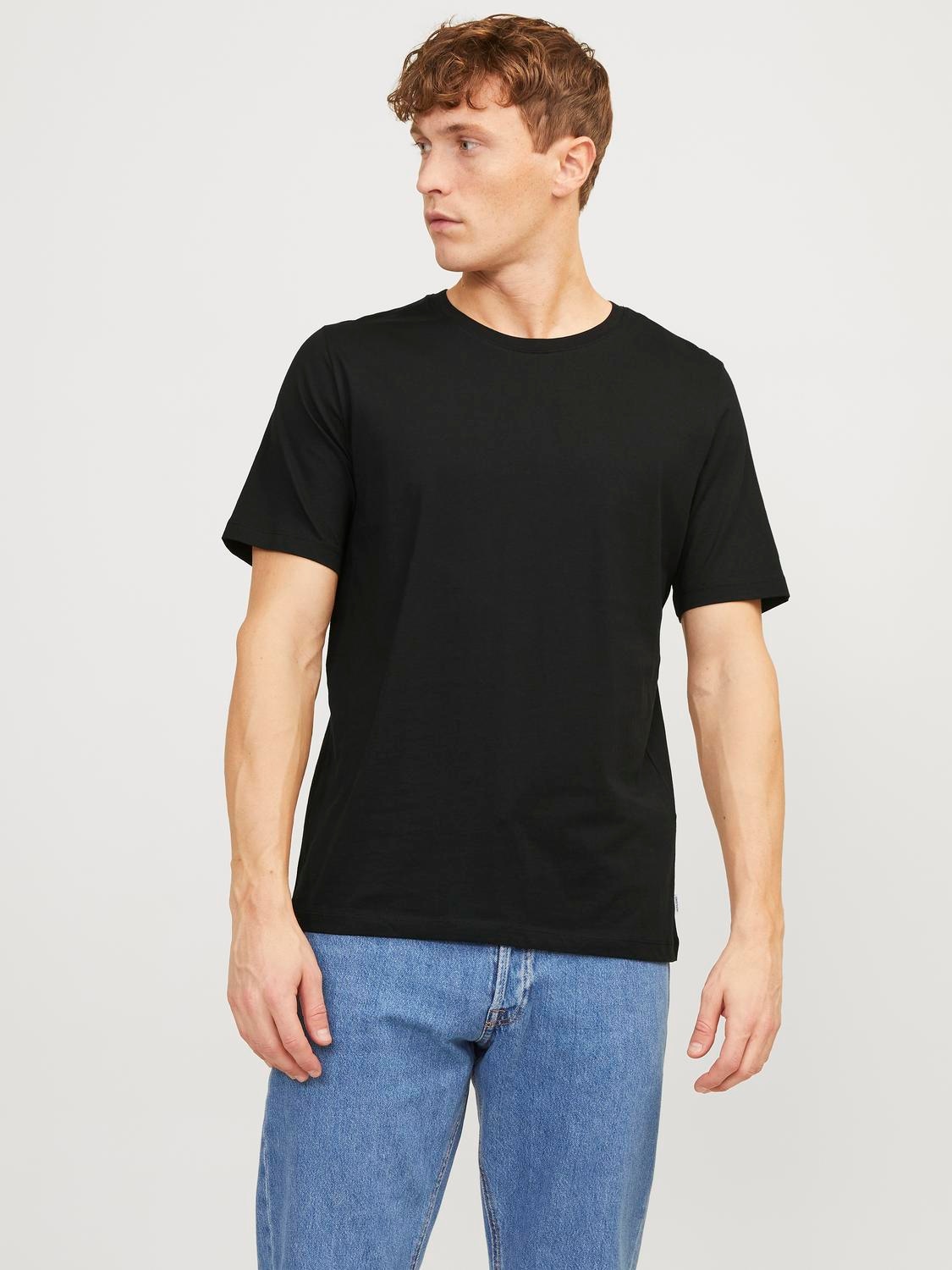 Jack & Jones T-Shirt "JJEORGANIC BASIC TEE SS O-NE 5PK MP NOOS" günstig online kaufen