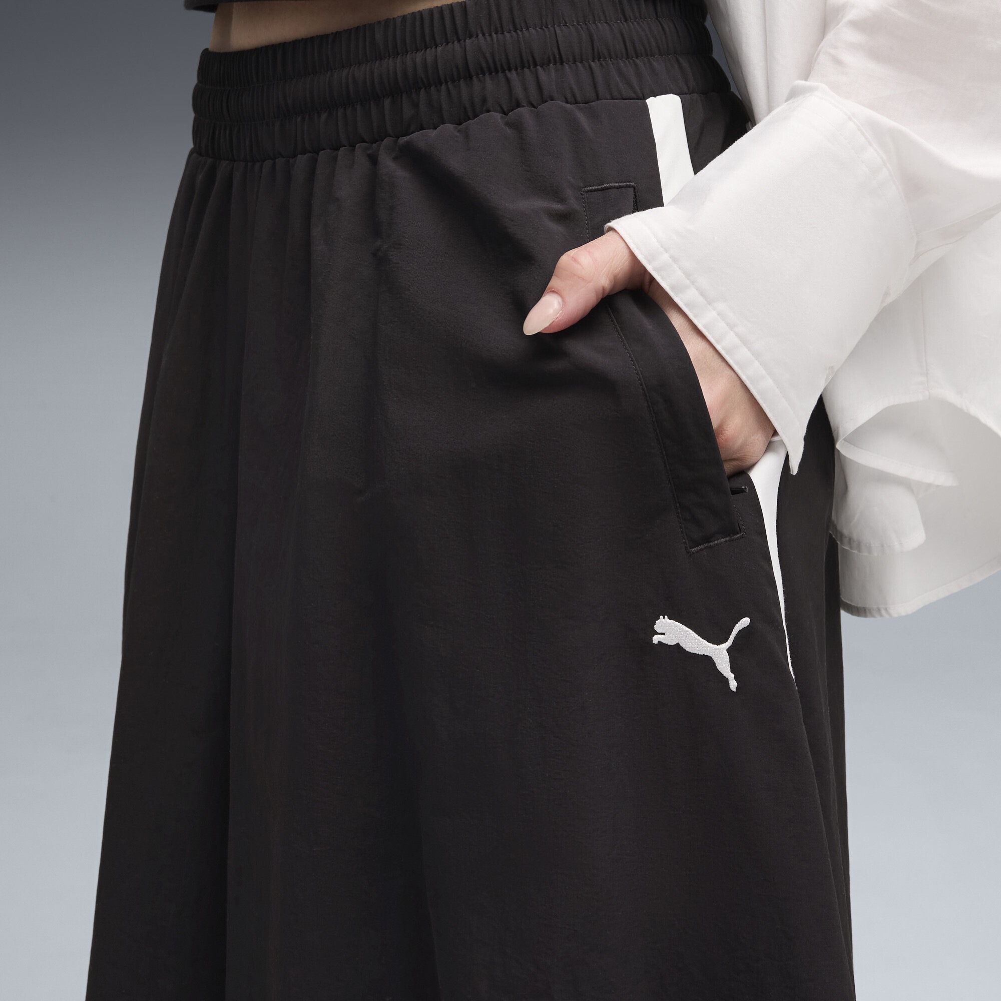 PUMA Jerseyrock »T7 Gewebter Midirock Damen«
