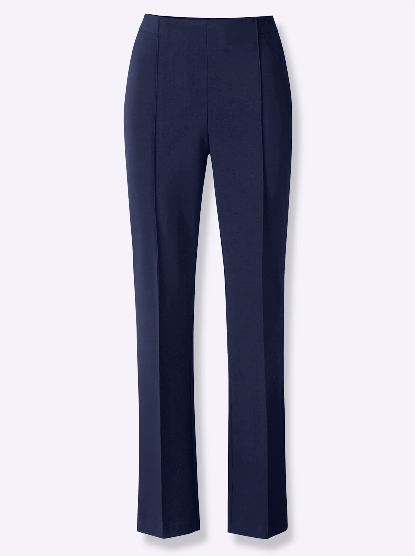 Webhose LADY, Damen, Gr. 23, Kurzgrößen, blau (marine), 63% Polyester, 34% Viskose, 3% Elasthan, unifarben, lang, Hosen 3