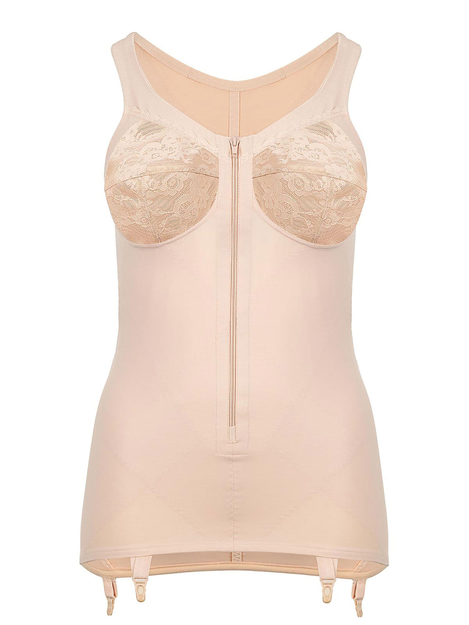 SUSA Damen Body "Korselett ohne Bügel Classics", Gr. 115, beige, Obermaterial: 60% Polyamid PA. 21% Elasthan EL. 19% Baumwolle CO., Bodys