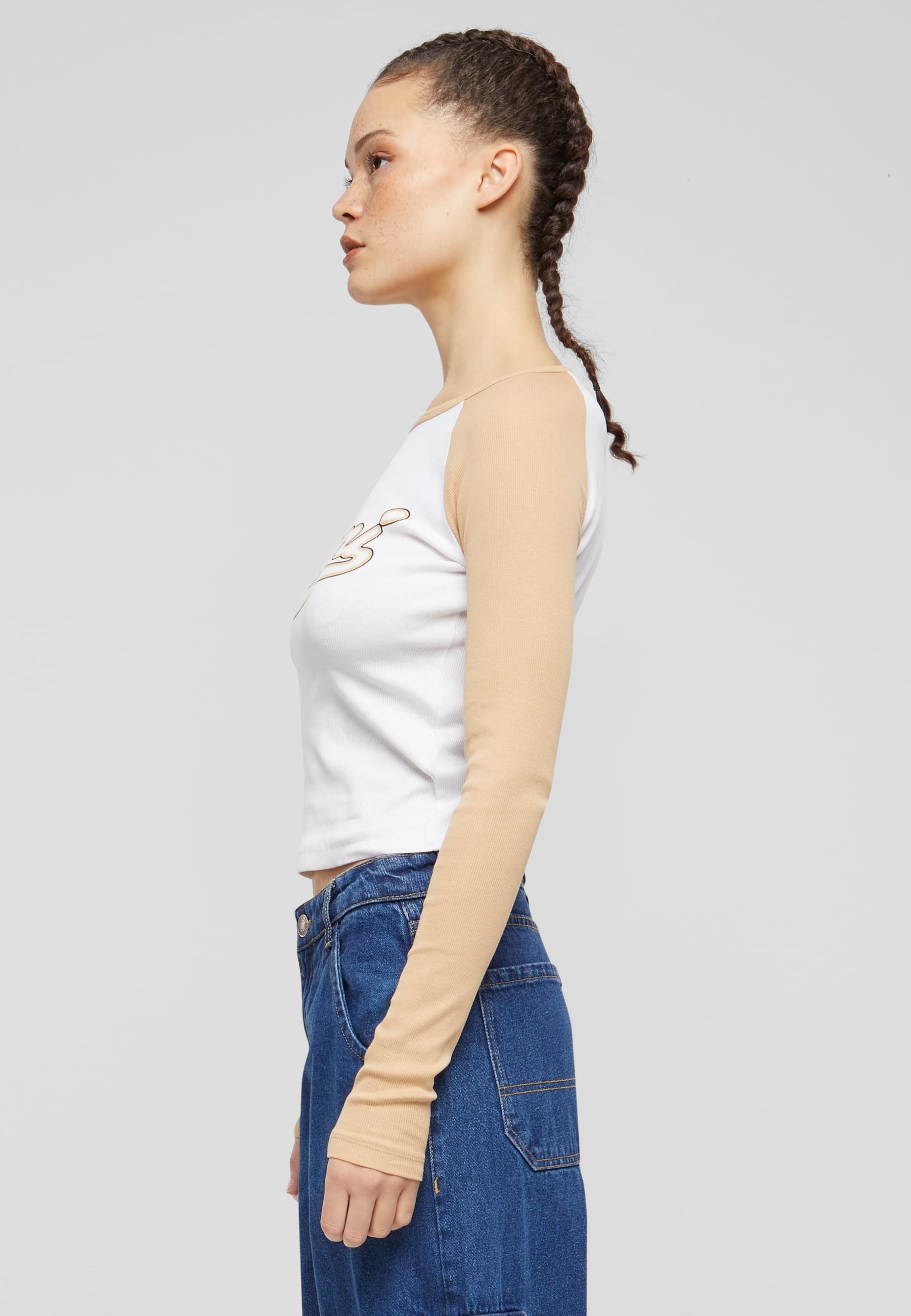 Karl Kani T-Shirt »Karl Kani Damen KW241-043-1 Karl Kani Varsity Crop Block Rib Ls«, (1 tlg.)