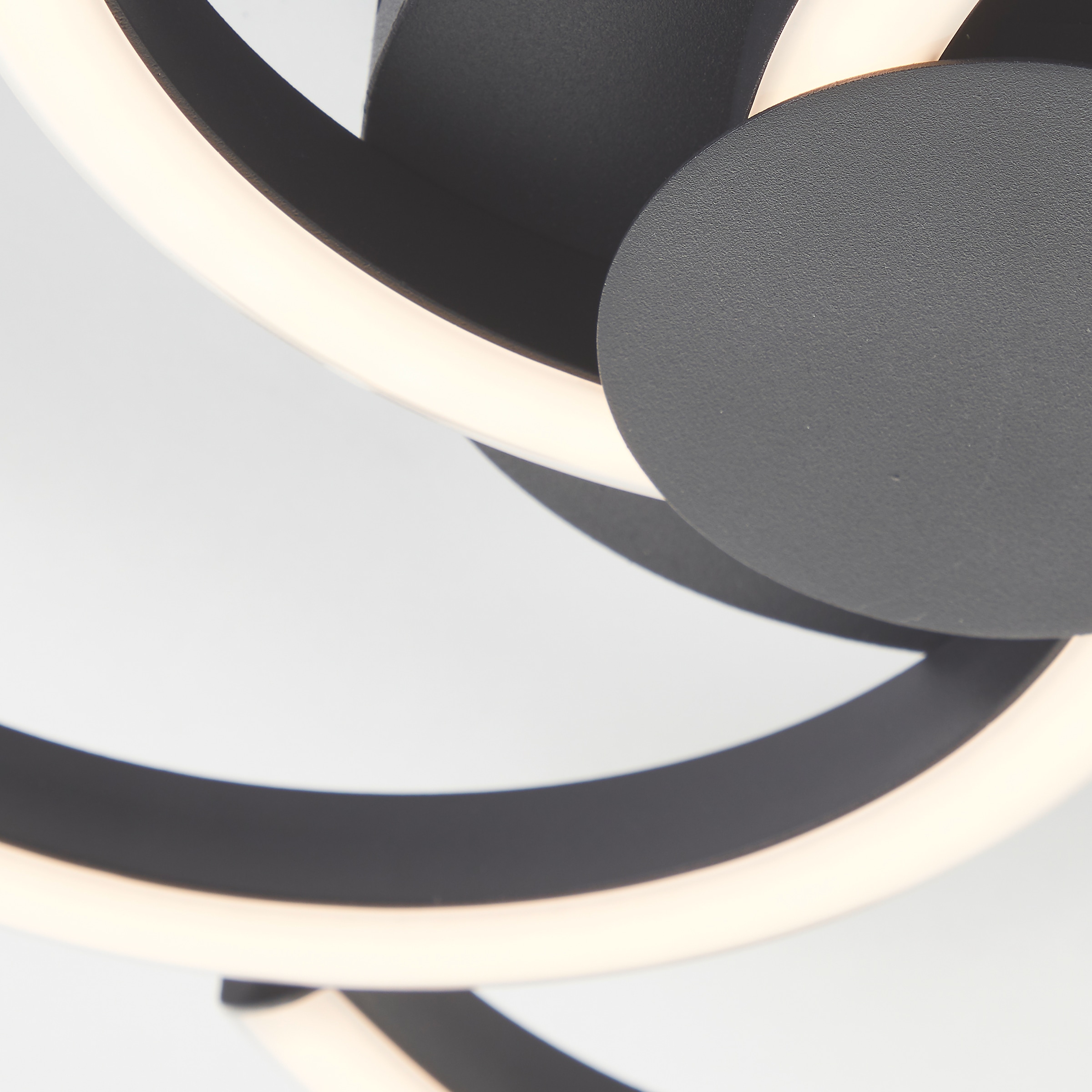 Brilliant LED Deckenleuchte »Fico«, Ø 34 cm, 2300 lm, 3000 K, Aluminium, schwarz
