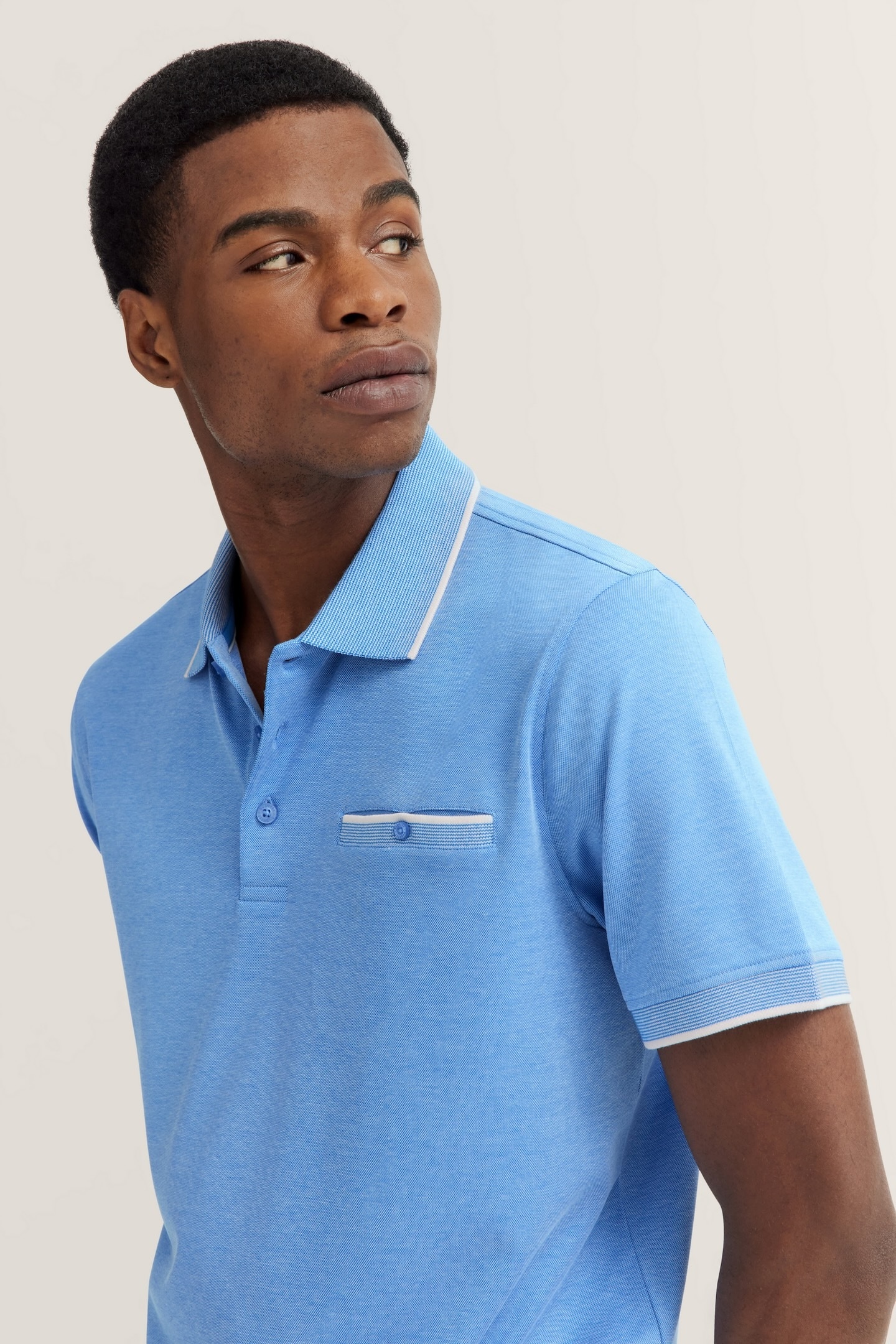 bugatti Poloshirt, mit dezenten Kontraststreifen