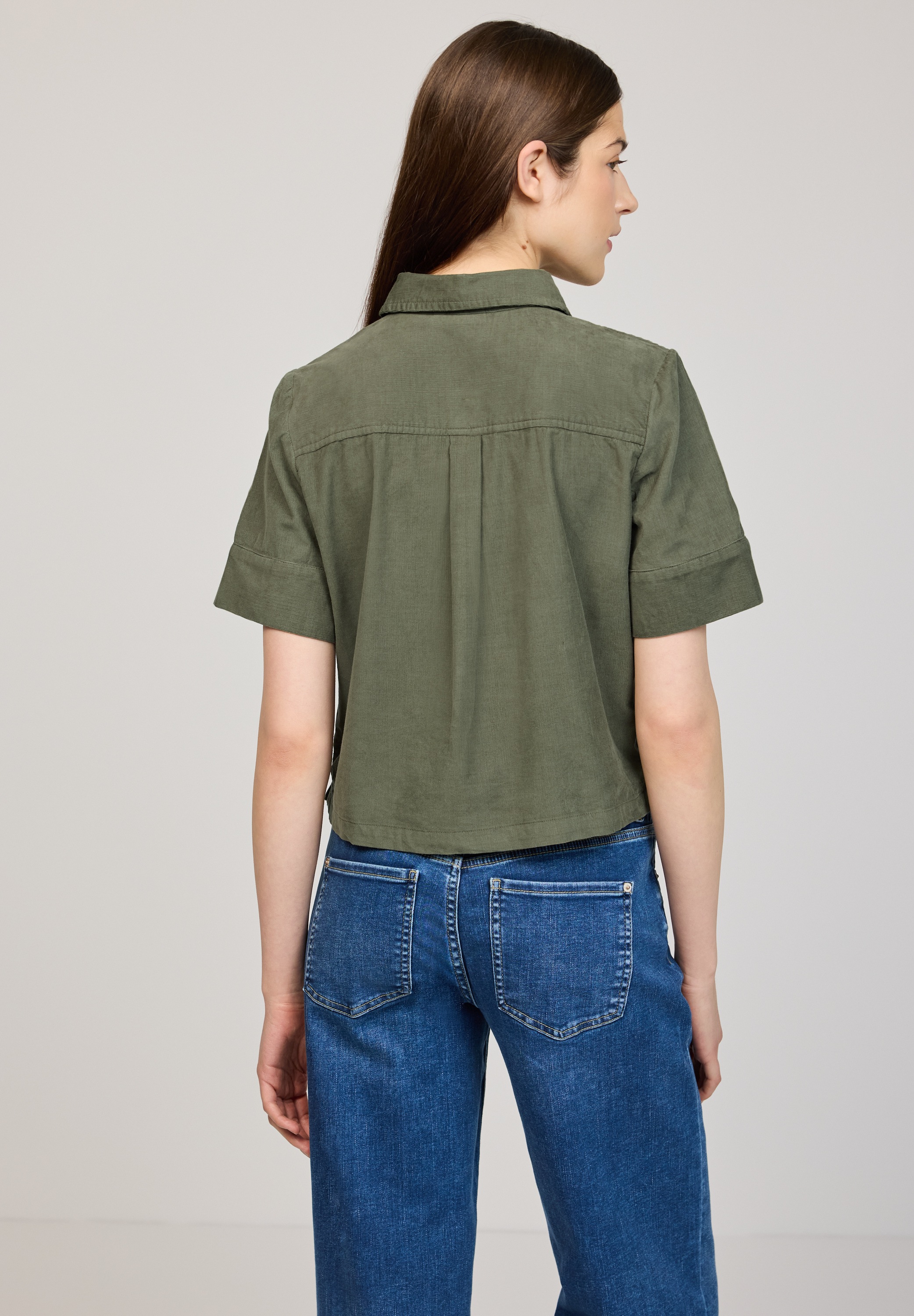 STREET ONE STUDIO Kurzarmbluse aus reiner Baumwolle günstig online kaufen