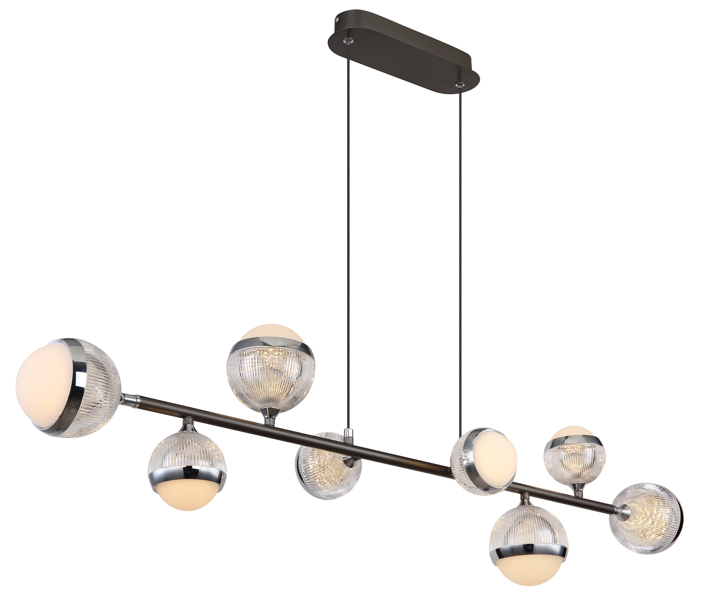 GLOBO LIGHTING LED Pendelleuchte »UNTSY«, Leuchtmittel LED-Modul | LED fest integriert, Hängelampe/Hängeleuchte/Wohnzimmer/Esstisch/elegant