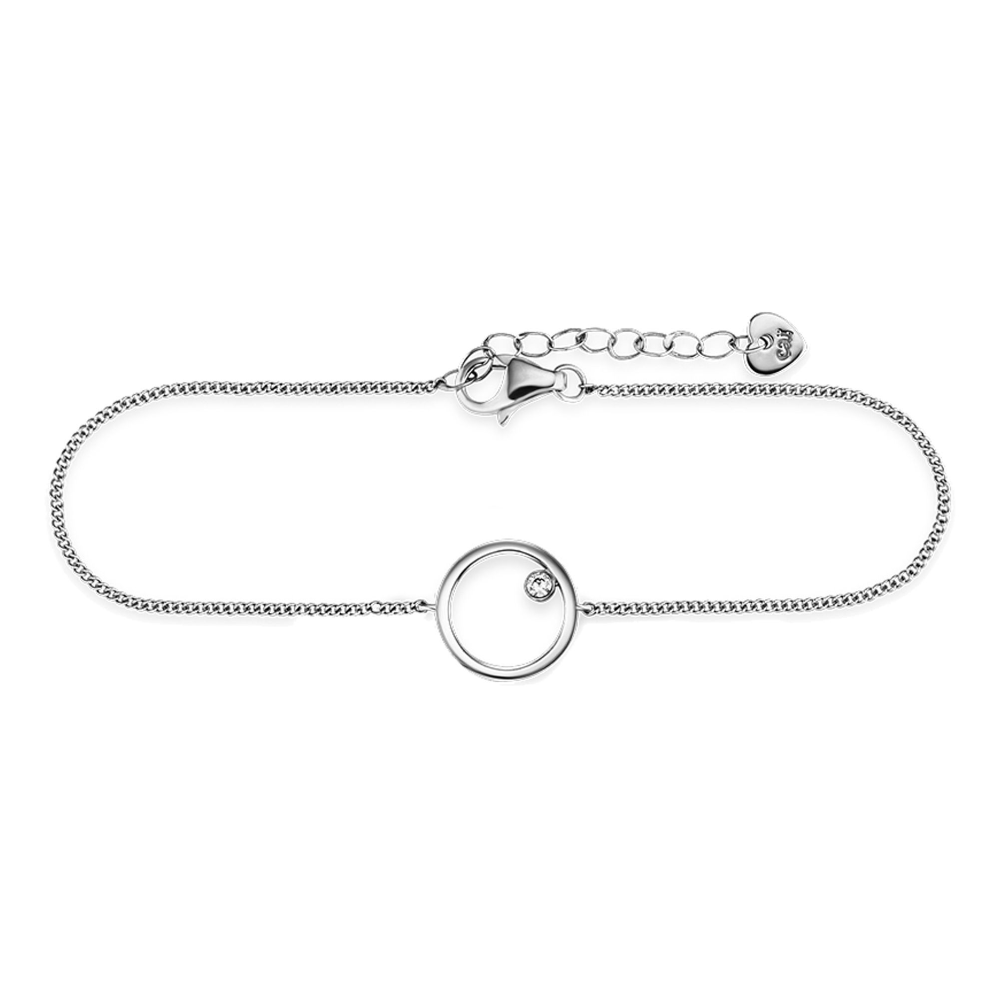 Sterling Zirkonia Armband rhodiniert Silber »925 Black | CAÏ Kreis« BAUR Friday