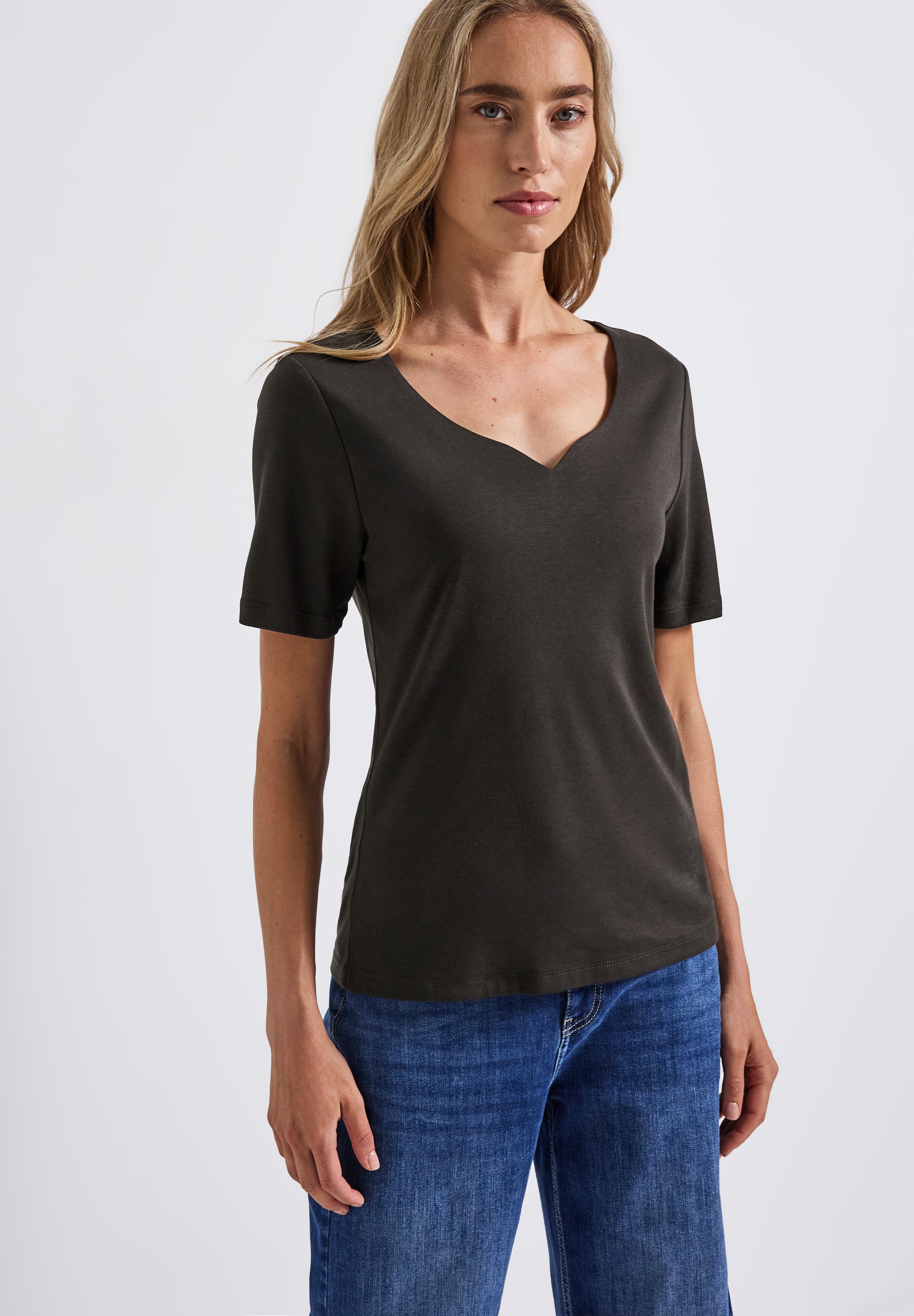 STREET ONE T-Shirt, im soften Baumwoll-Mix günstig online kaufen