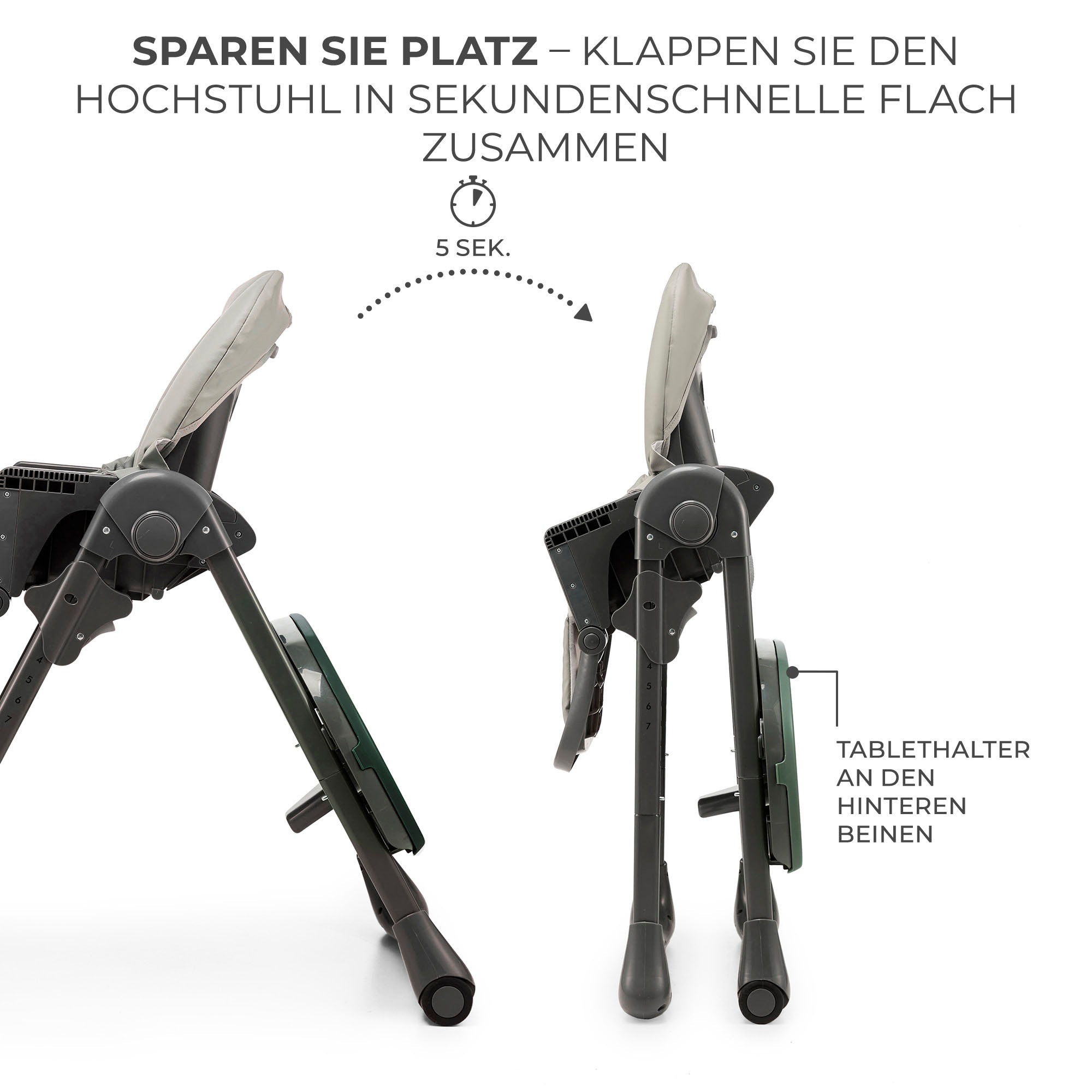 Kinderkraft Hochstuhl »TUMMIE«, mit Liegefunktion