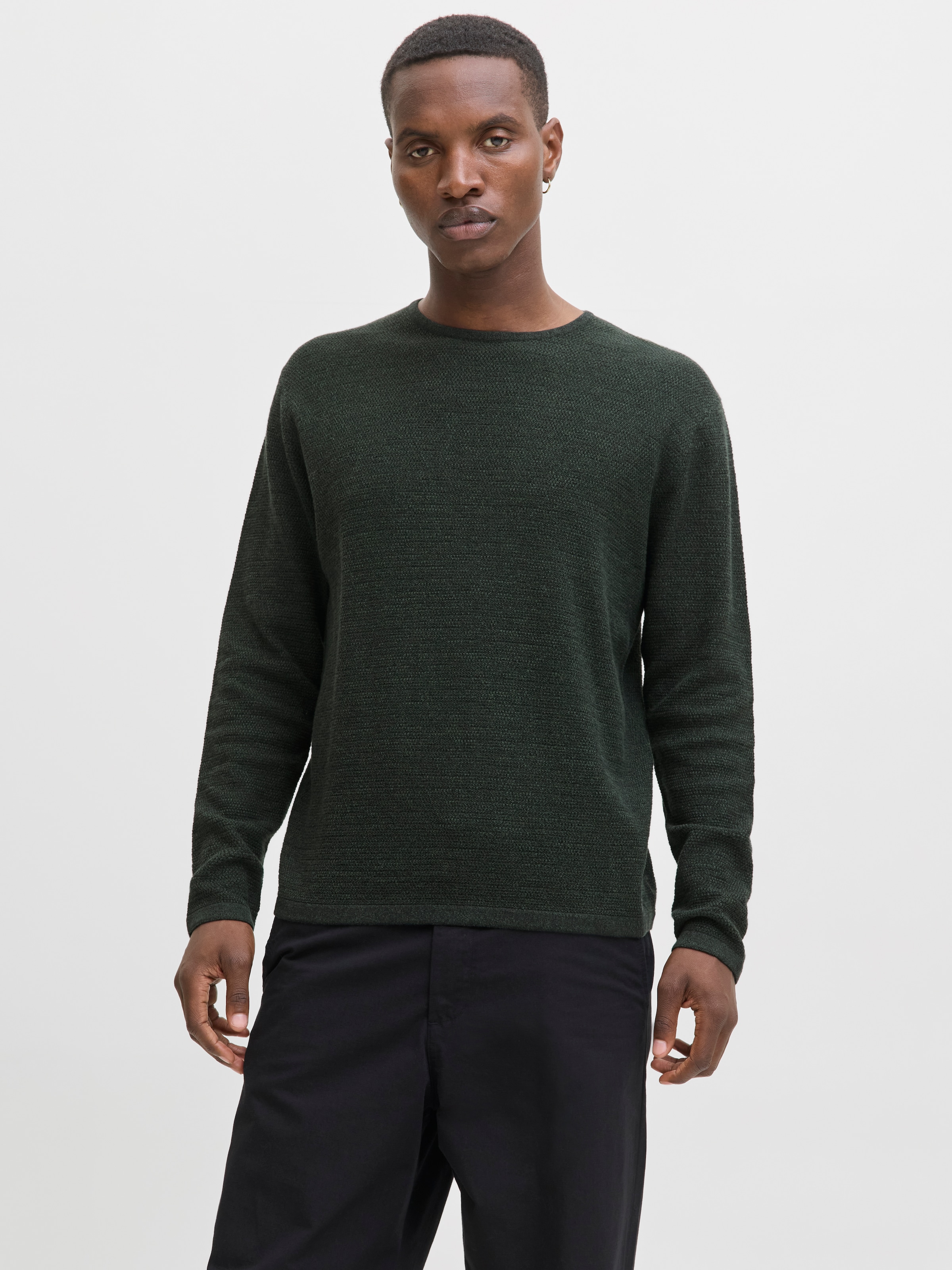 Jack & Jones Rundhalspullover "JJEGEORGE KNIT CREW NECK NOOS" mit Strick Op günstig online kaufen