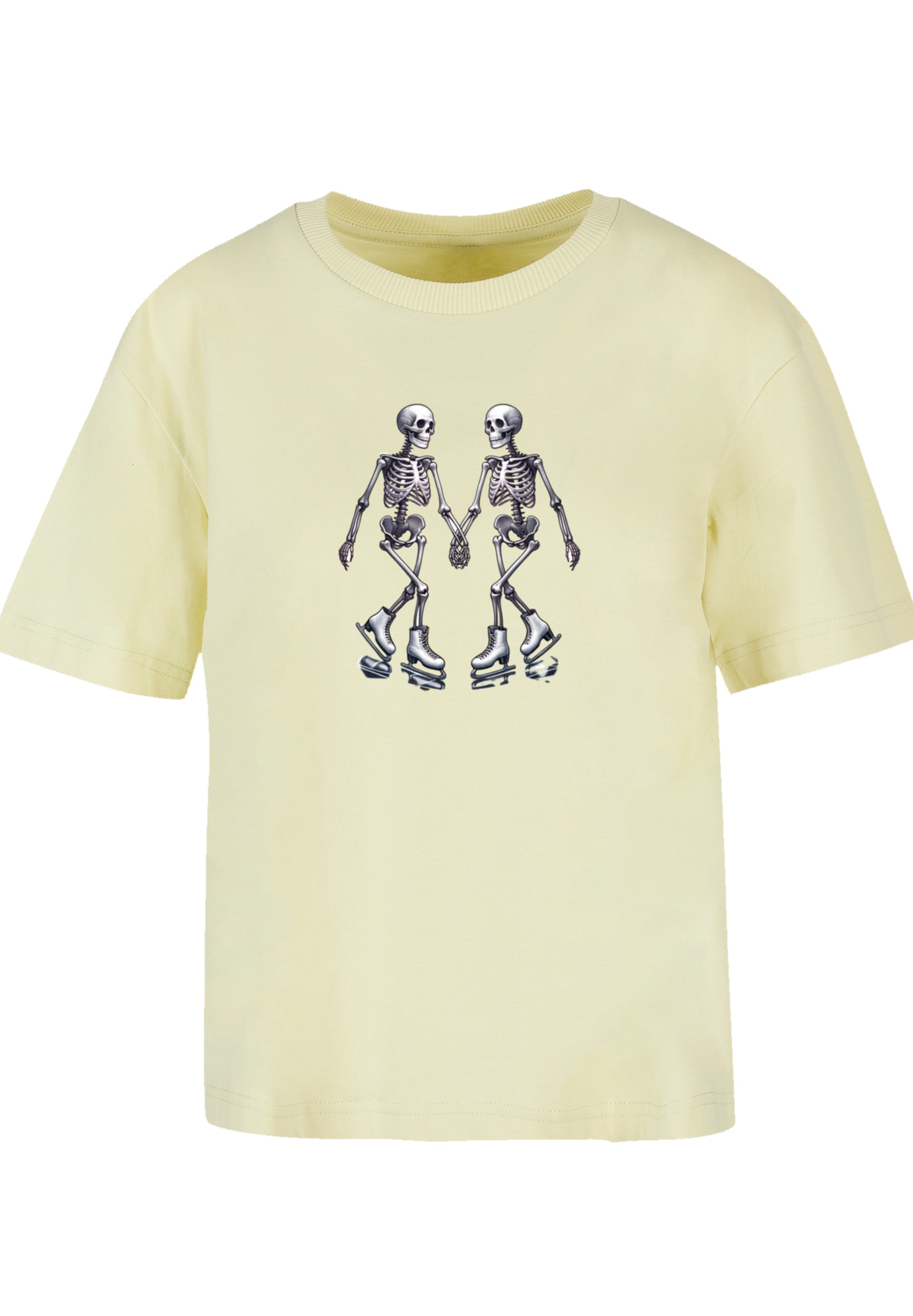 F4NT4STIC T-Shirt »Skelettpaar Eislaufen Valentinstagsgeschenk«, Premium Qualität