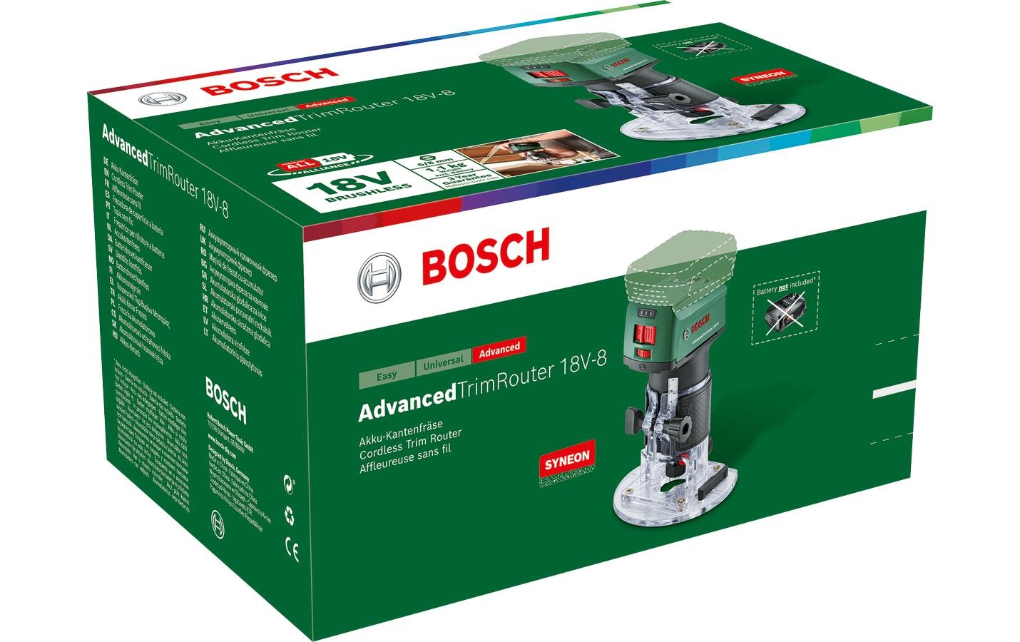 BOSCH Oberfräse »AdvancedTrimRouter 18V-8« Ohne Akku/Ladegerät
