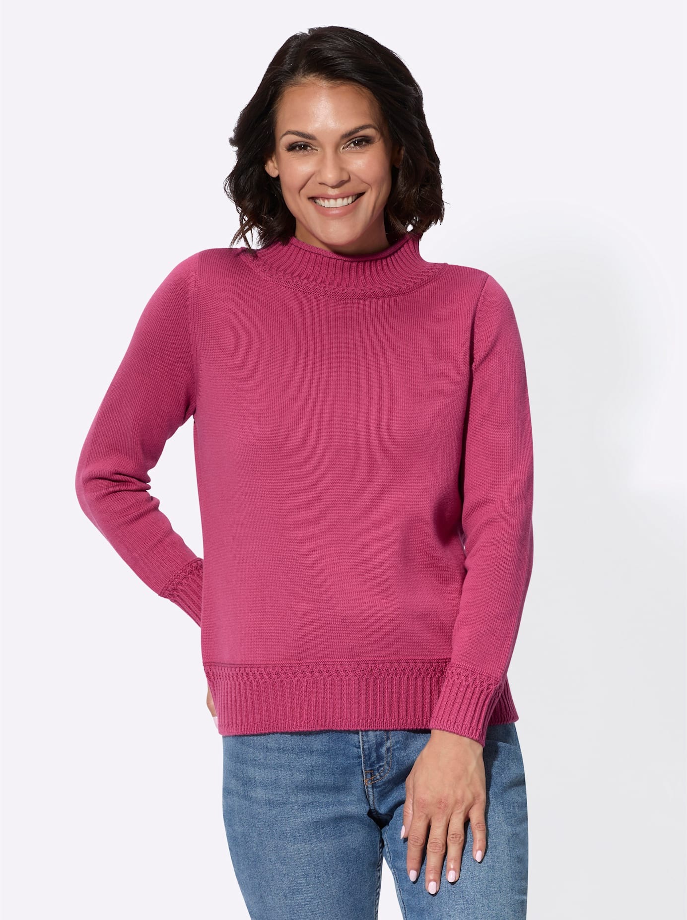 Casual Looks Stehkragenpullover "Stehkragen-Pullover" günstig online kaufen