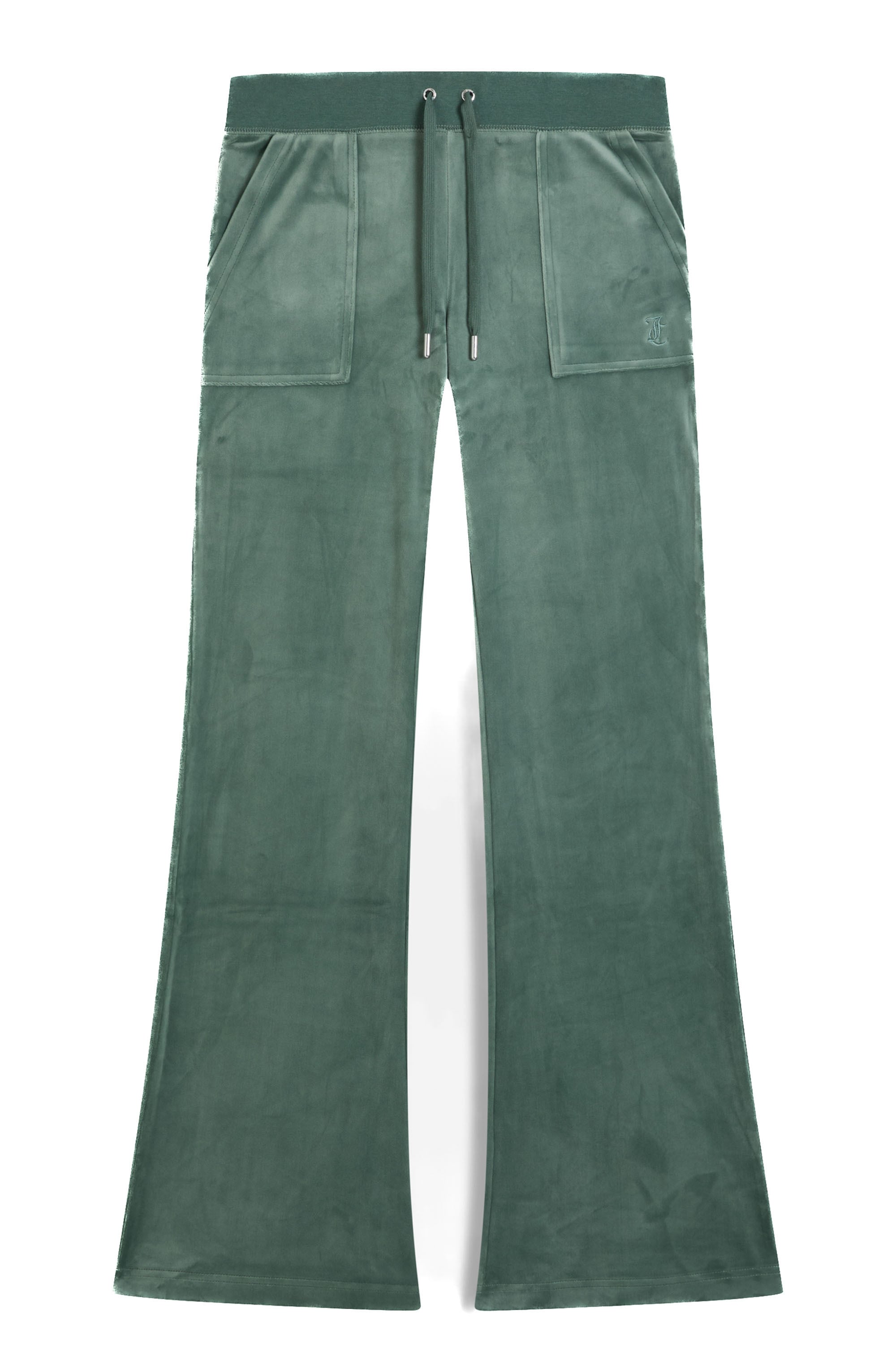 Juicy Couture Sweathose "LAYLA LOW RISE POCKETED FLARE PANT. Damen" Trainingshose Damen, Sweathose, Velour, Jogginghose mit Glitzer, Sale