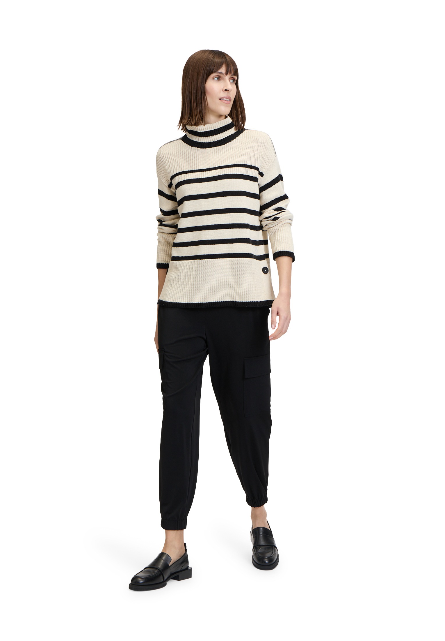 Betty Barclay Strickpullover »Betty Barclay Grobstrick-Pullover mit Streifen«, (1 tlg.), Ringel