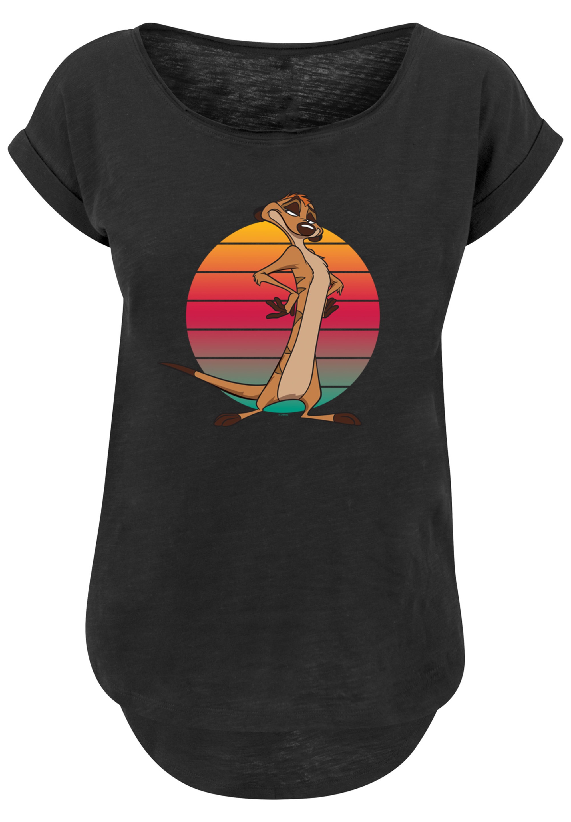 F4NT4STIC T-Shirt »König der Löwen Timon Sunset«, Print