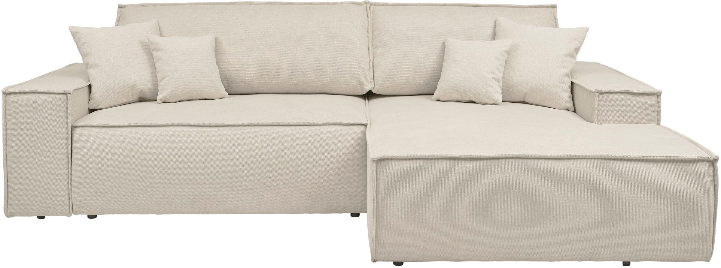 OTTO home Ecksofa "FINNLEY, L-Form 257 cm, Schlafsofa" mit Bettkasten, in B günstig online kaufen