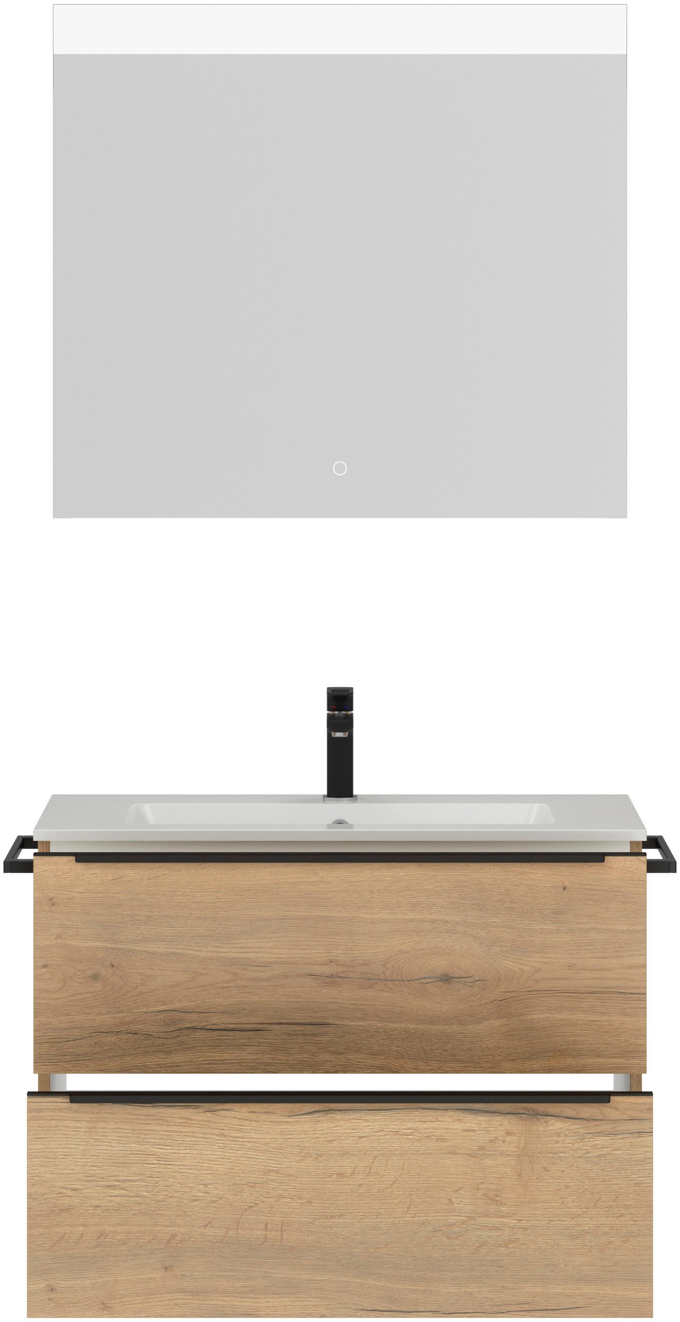 Thumbnail - nobilia Badmöbel-Set "Levere" vormontiert, mit Soft-Close, 2 Stk. tlg.