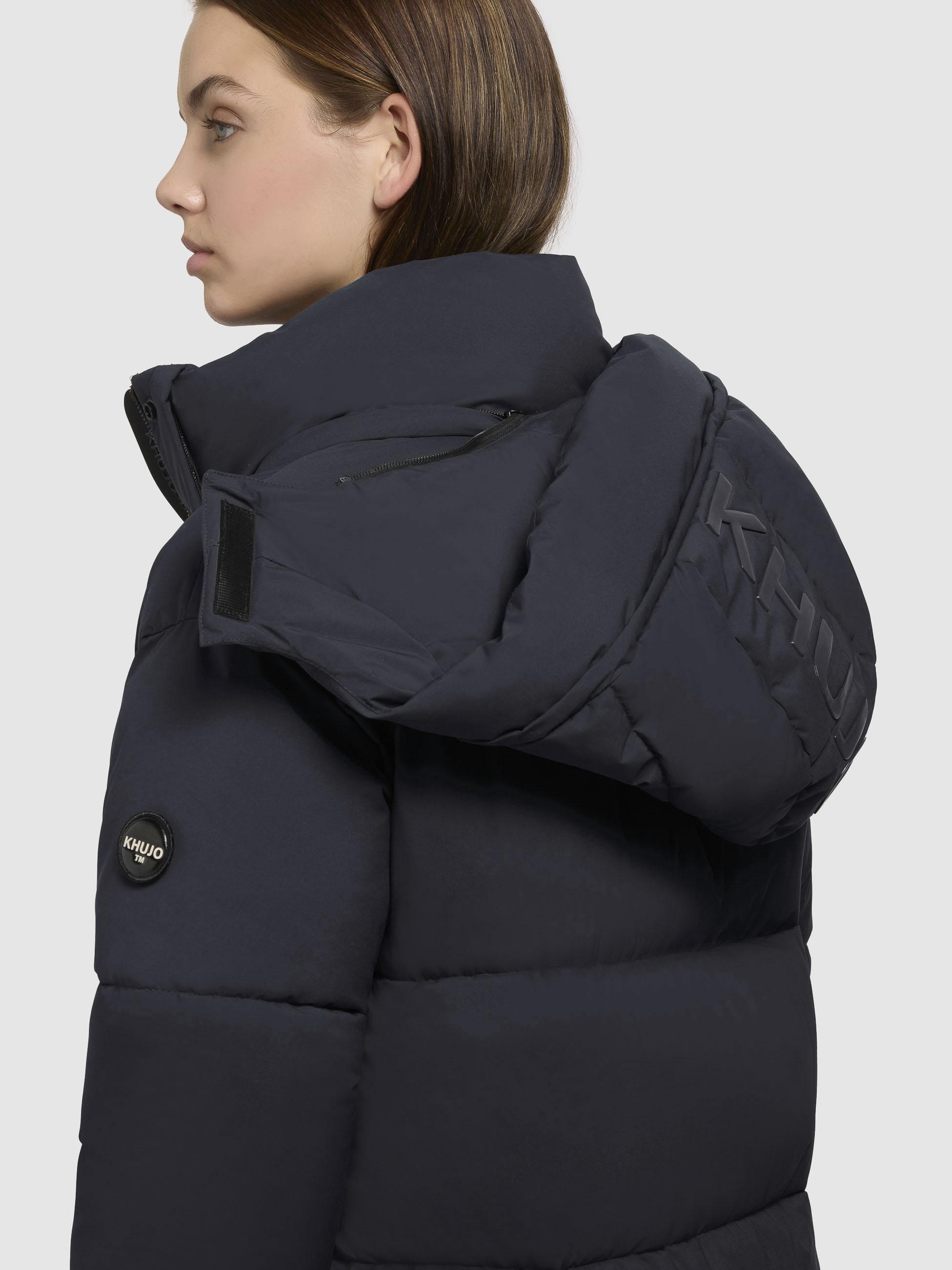 khujo Steppmantel »Rachel Matt-YM«, Warmer gesteppter Damen Mantel mit (abnehmbarer Kapuze)