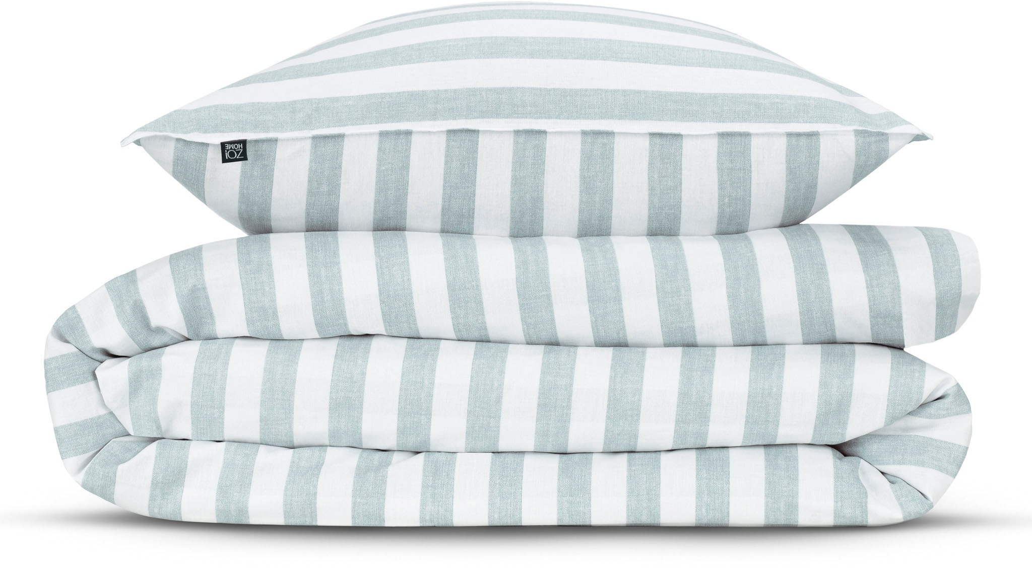 ZO HOME Bettwäsche »Banda-di-Lino« 2 Stk. tlg. Bettwäsche aus 100% Baumwolle, hochwertiges Renforcé