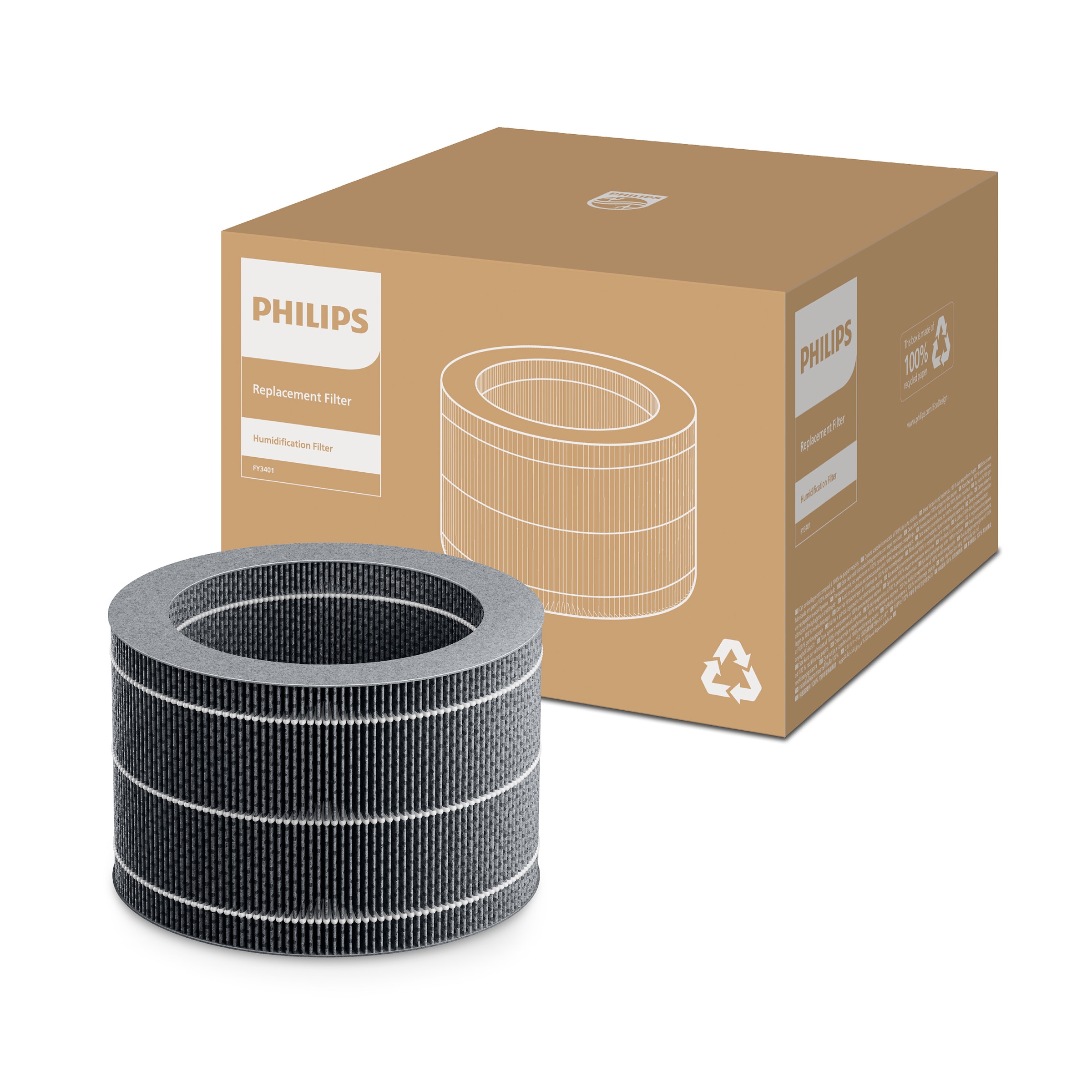 Philips Befeuchtungselement »FY3401/00 mit NanoCloud Technologie«, (1 tlg.), bis zu 6 Monate verwendbar, 1 Filter im Lieferumfang