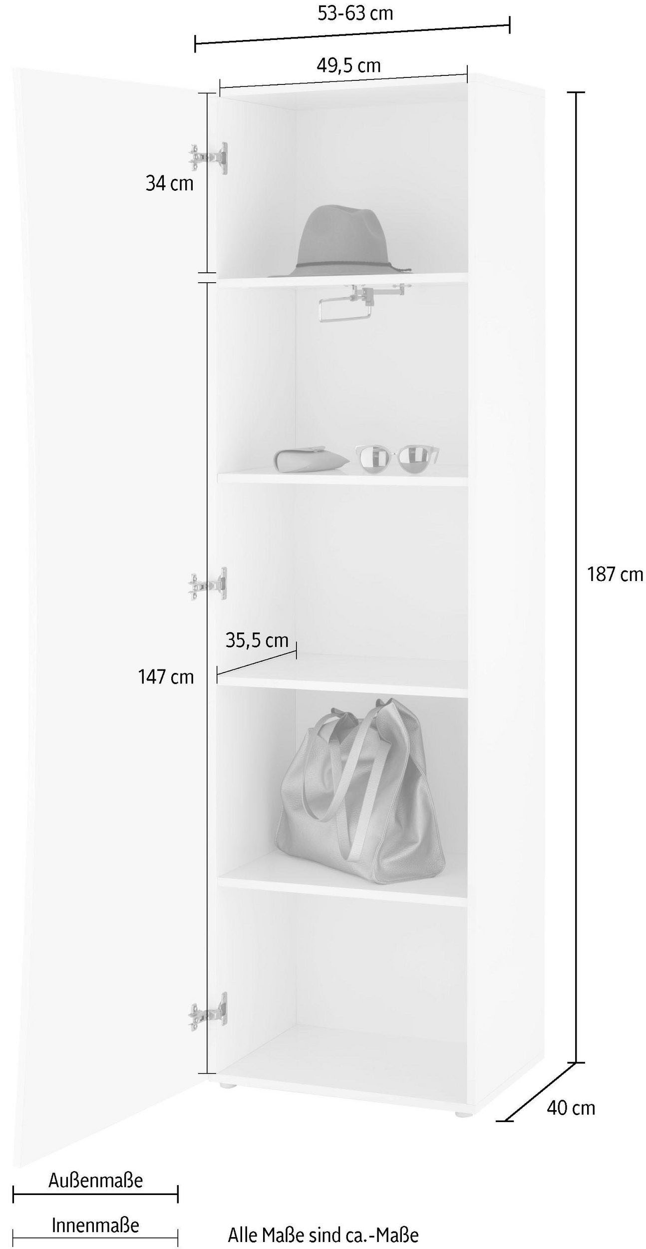 Tecnos Garderobenschrank »Arco« bestellen BAUR 