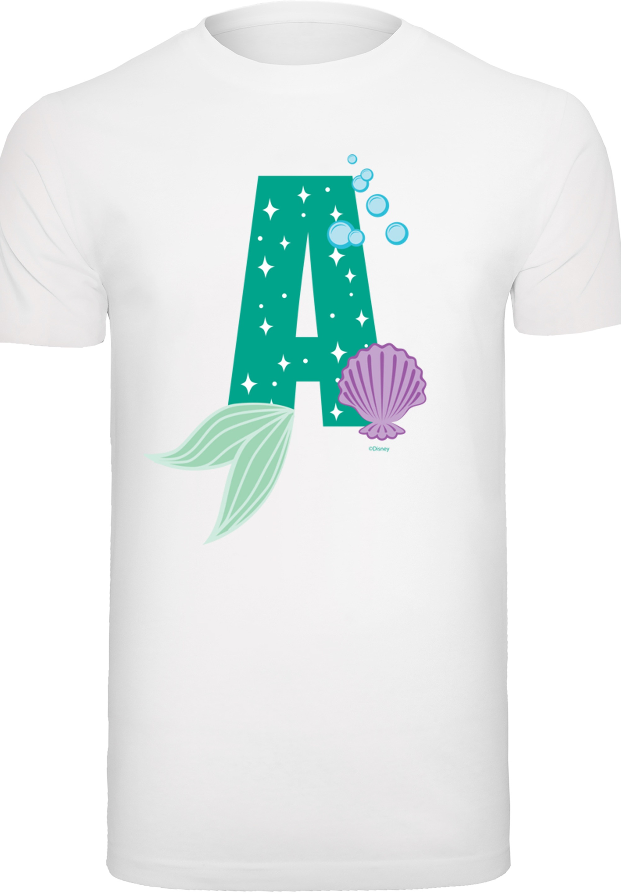 F4NT4STIC T-Shirt »Disney Alphabet A Is For Arielle die Meerjungfrau«, Print