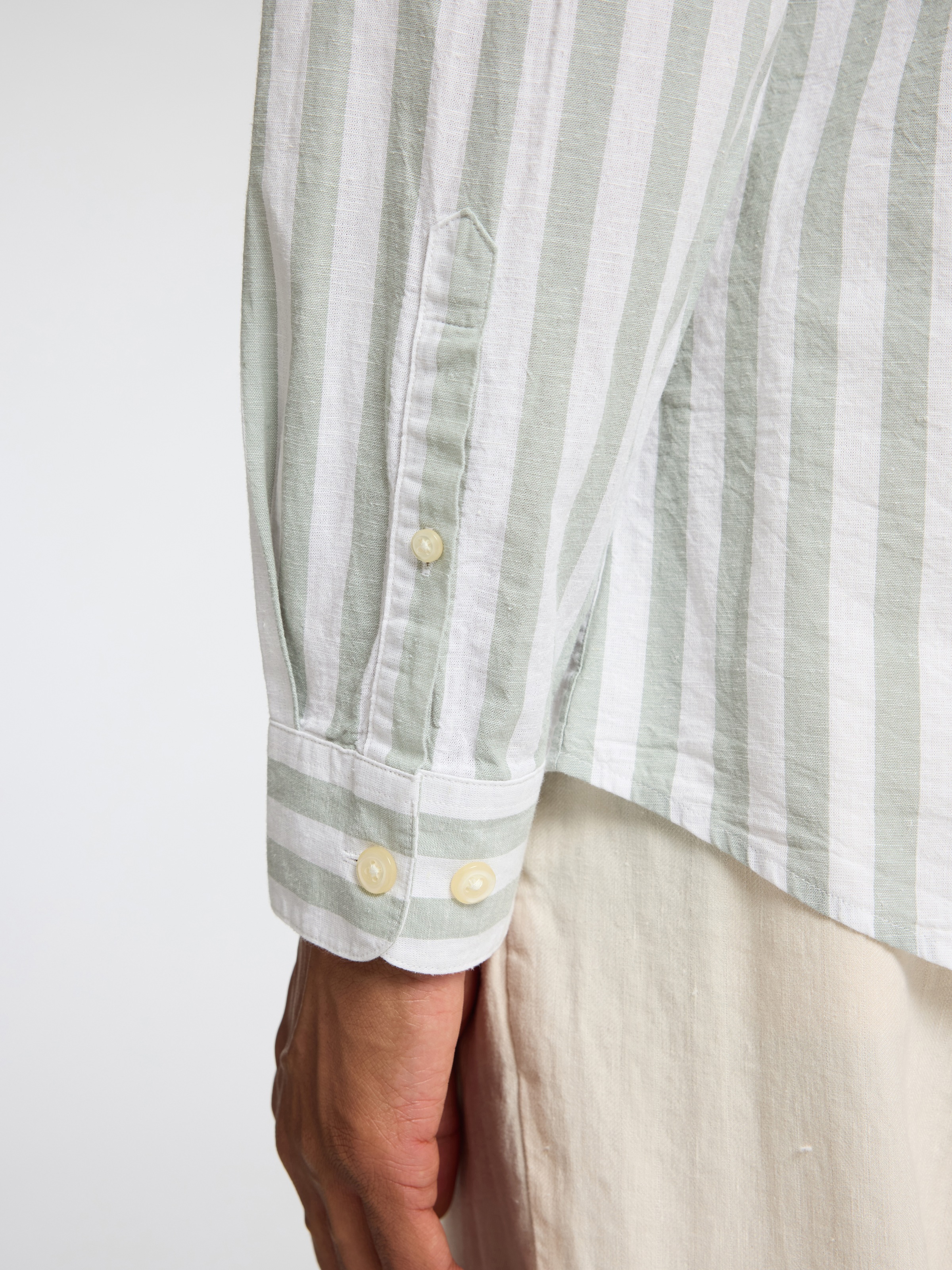 SELECTED HOMME Leinenhemd »SLHSLIMNEW-LINEN SHIRT LS NOOS«, unifarben