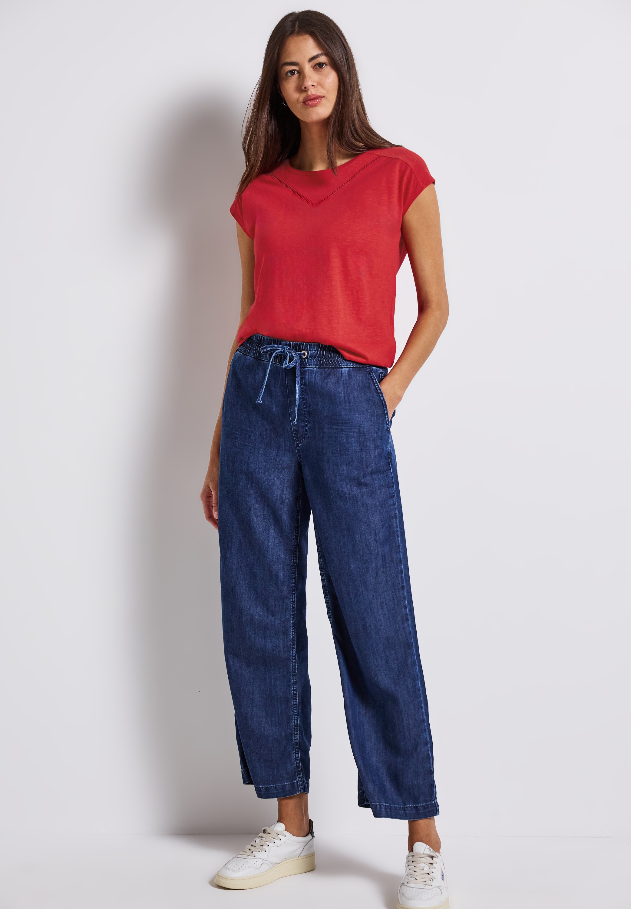 STREET ONE Shirttop, mit Deko-Tape